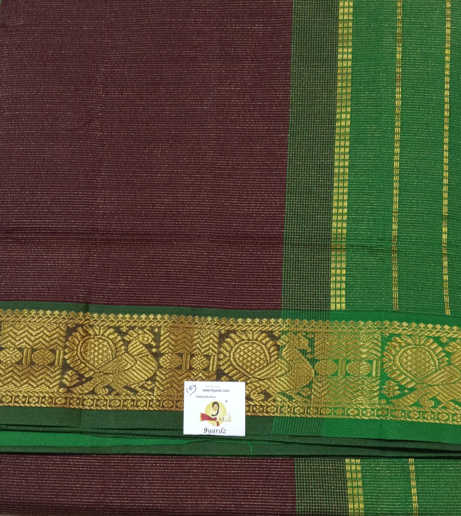 Semi Silk cotton vairavoosi Madisar 10yards