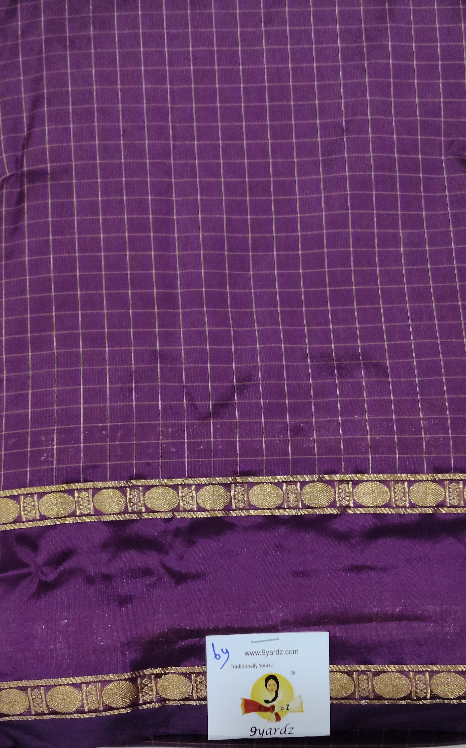 China silk checked 6Yards