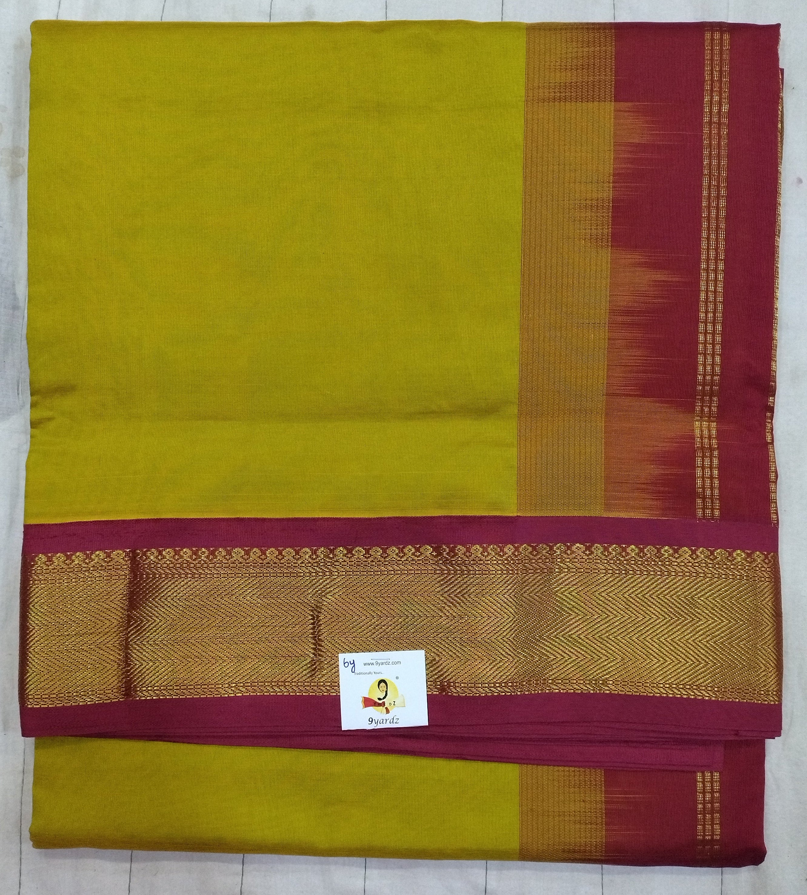 Semi silk cotton korvai 6Yards