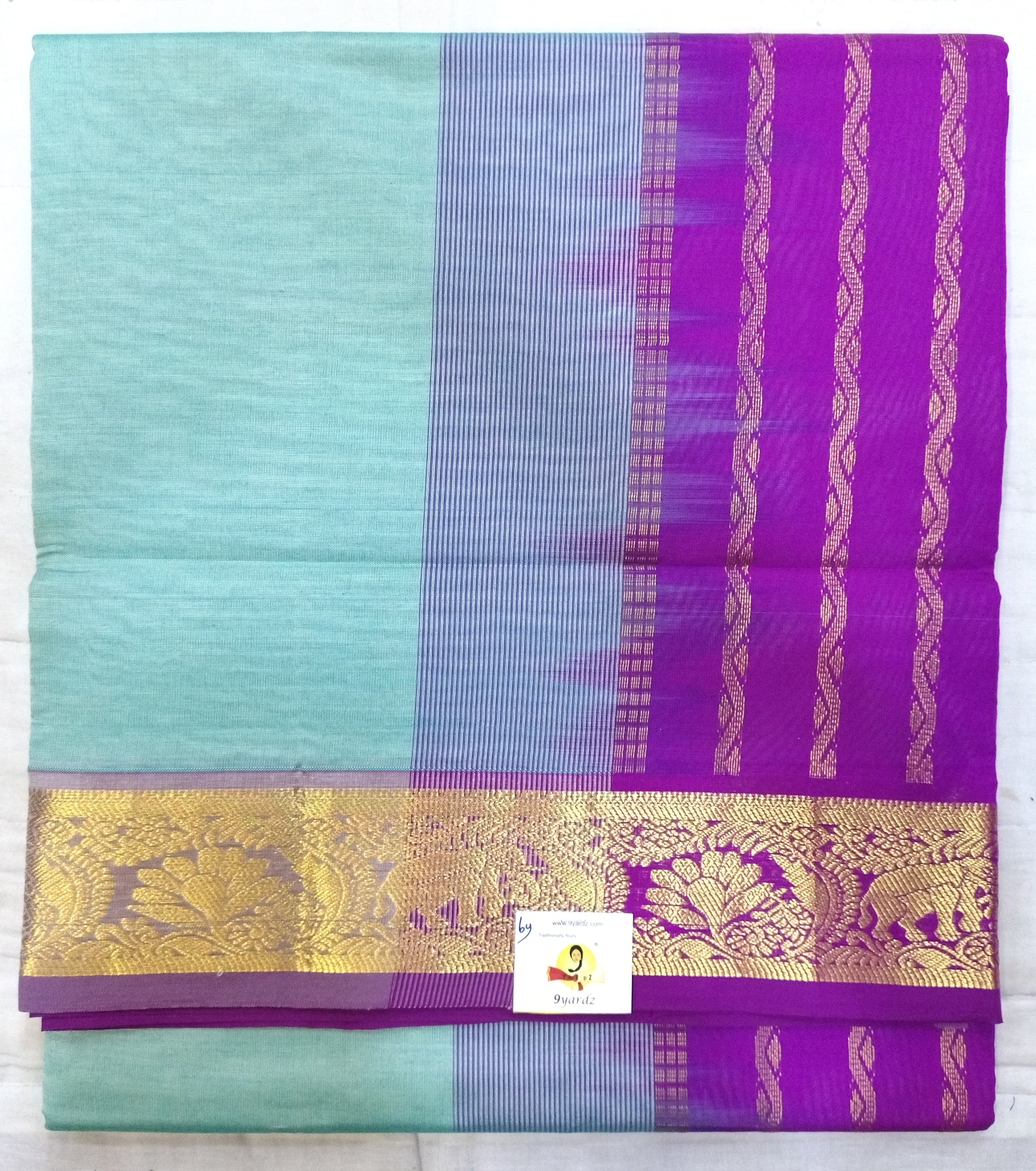 Semi silk Plain 6Yards