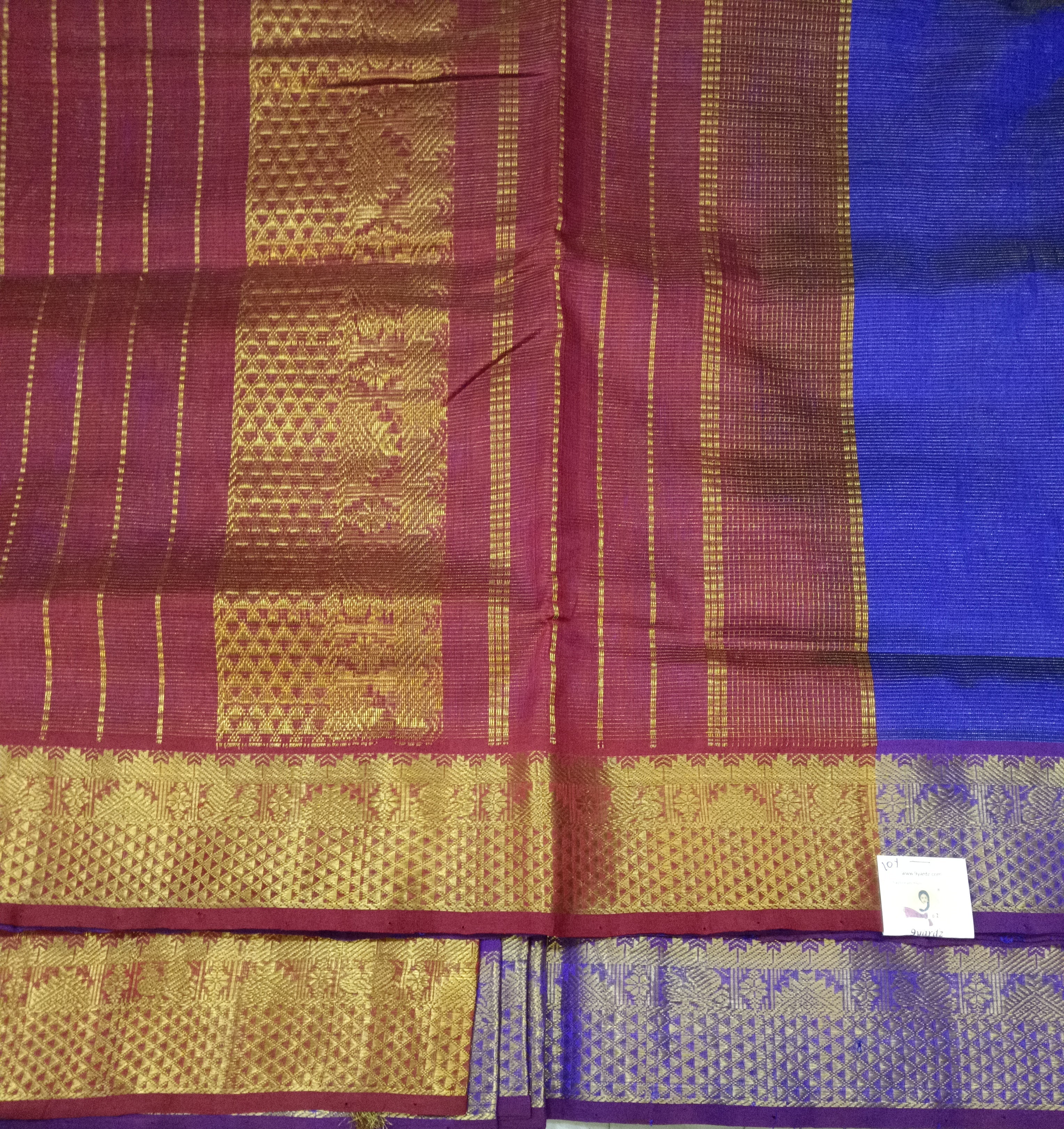 Pure silk cotton 10yards vairavoosi madisar