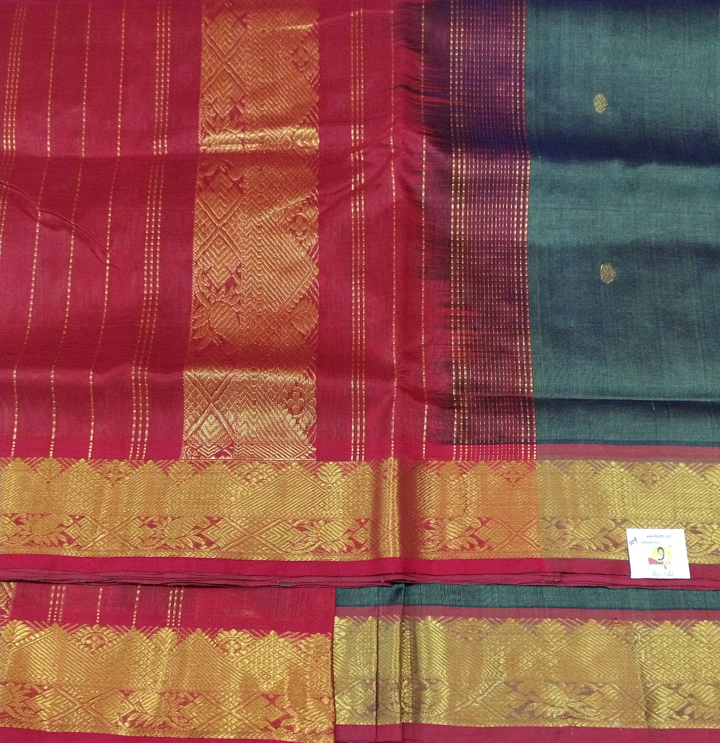 Pure silk cotton Butta 10yards madisar