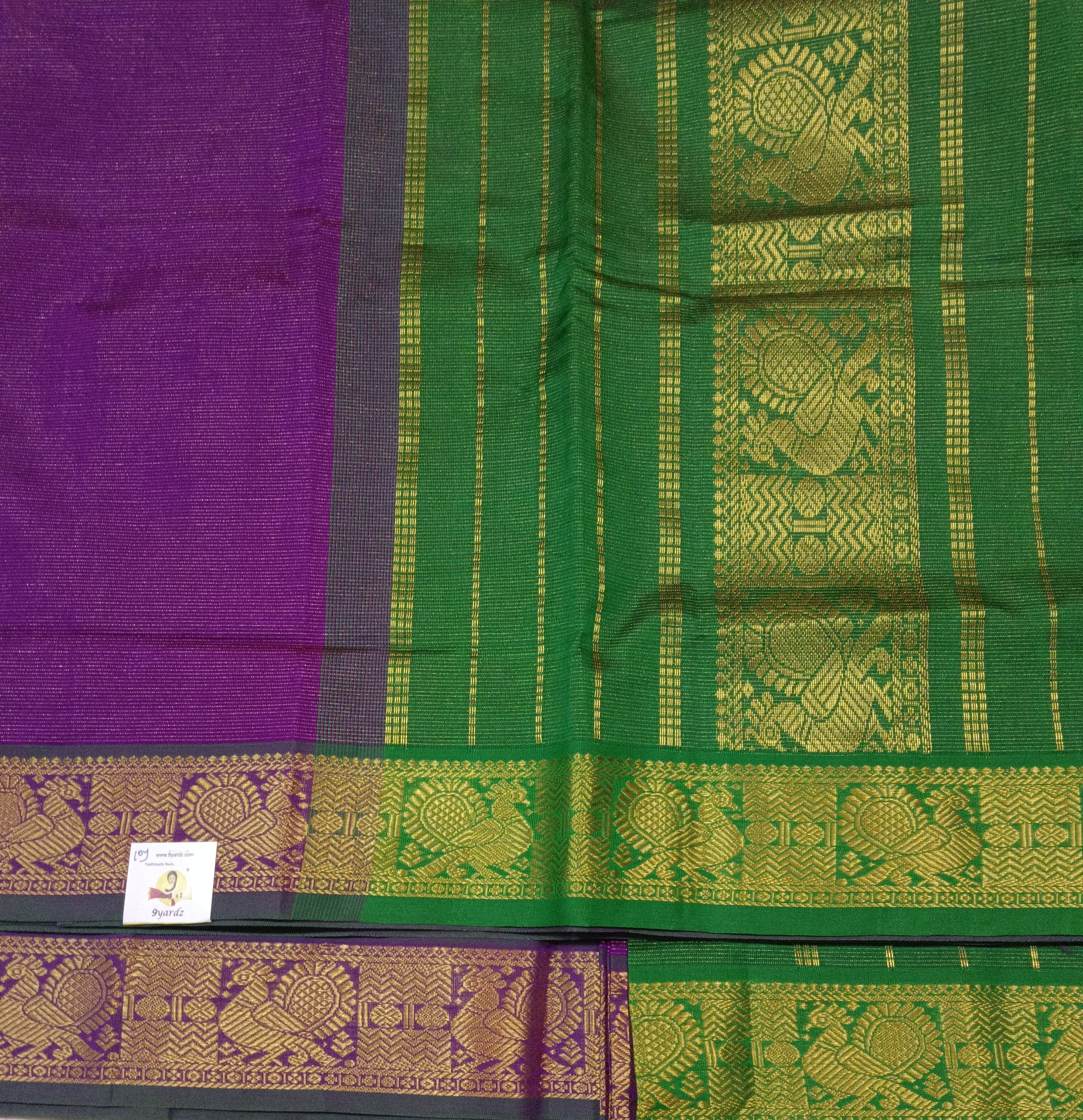 Semi Silk cotton vairavoosi Madisar 10yards