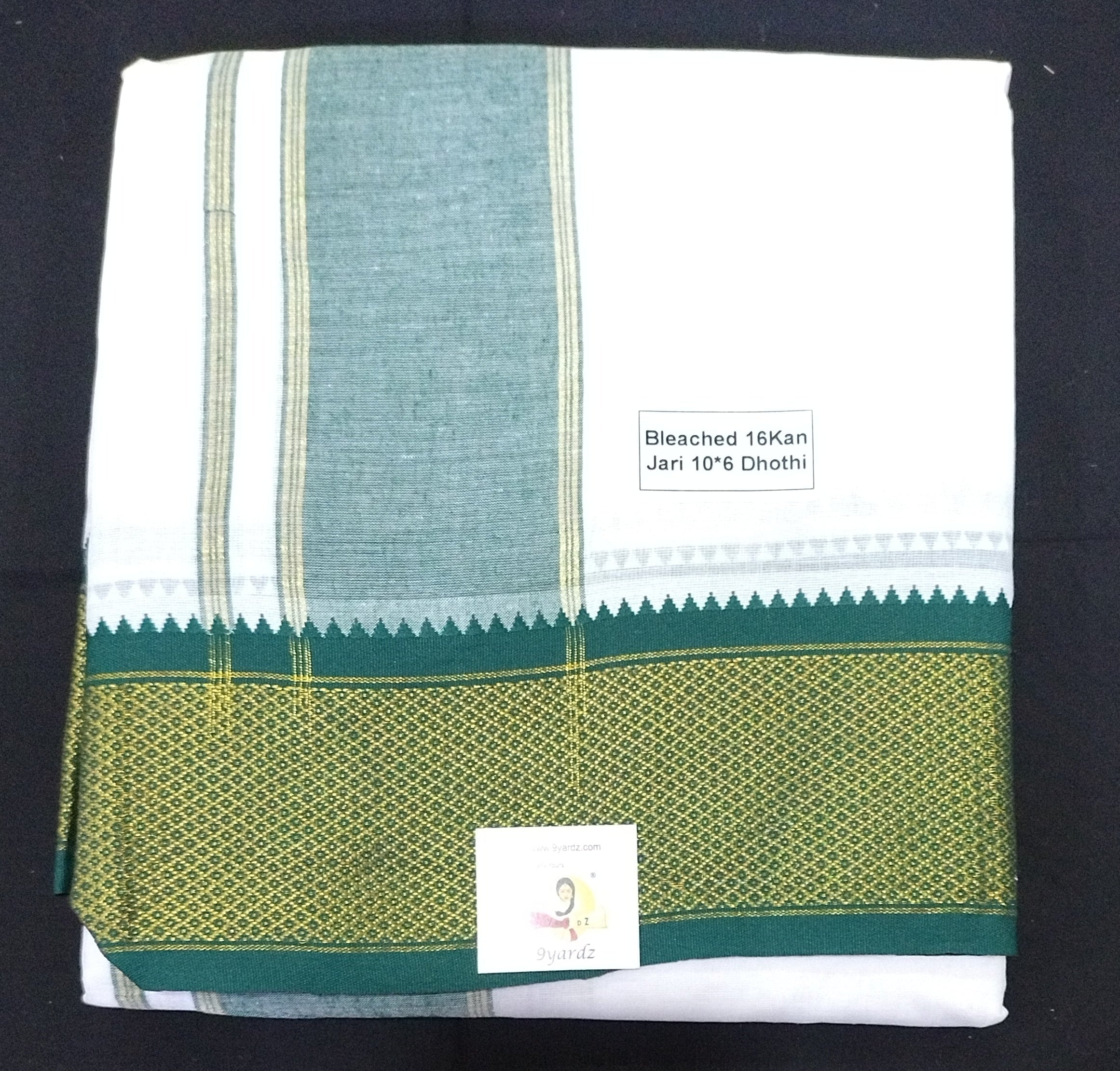 Cotton Bleached dhoti 10*6