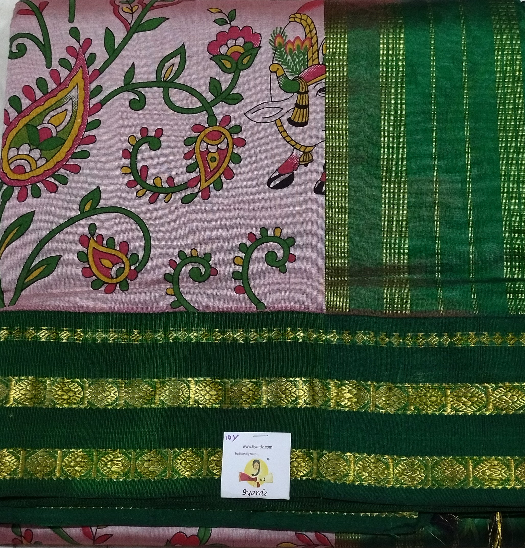 Semi Silk cotton Korvai Printed Madisar