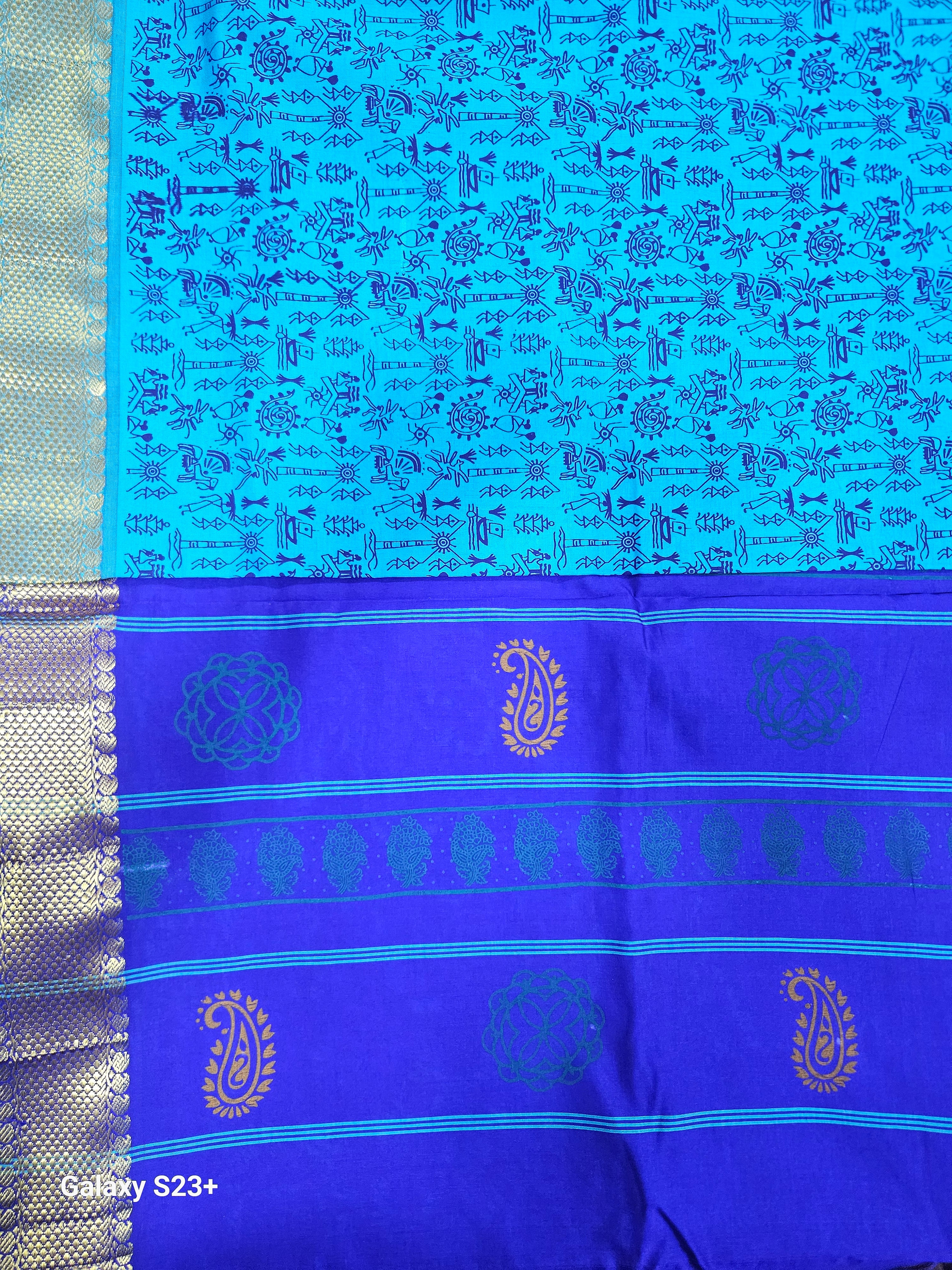 Semi Silk cotton printed Madisar
