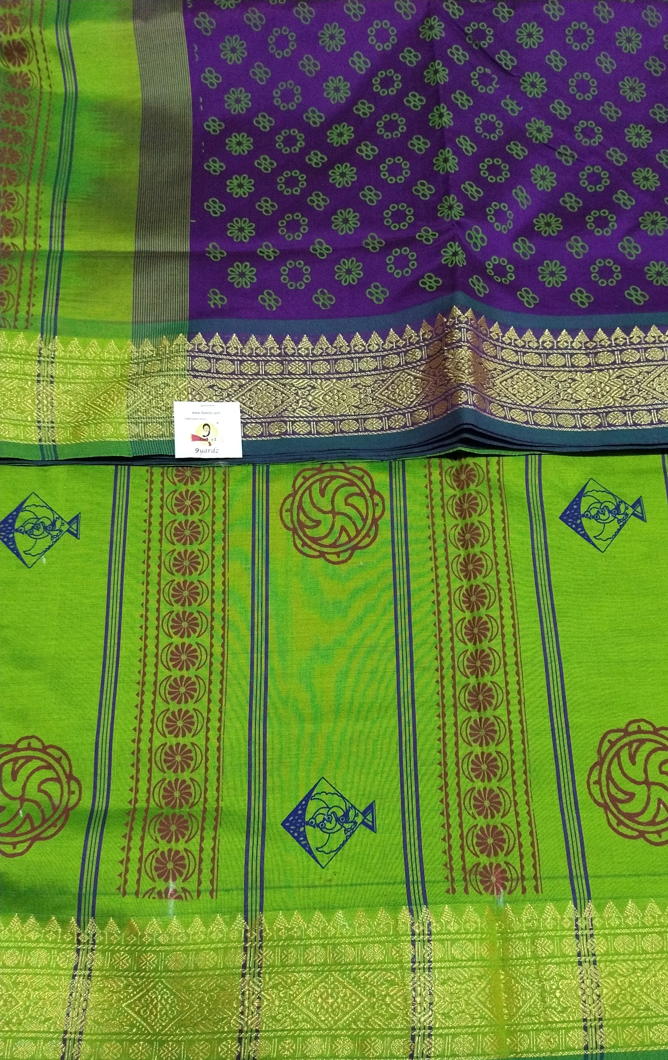 Semi silk Printed 6Yards