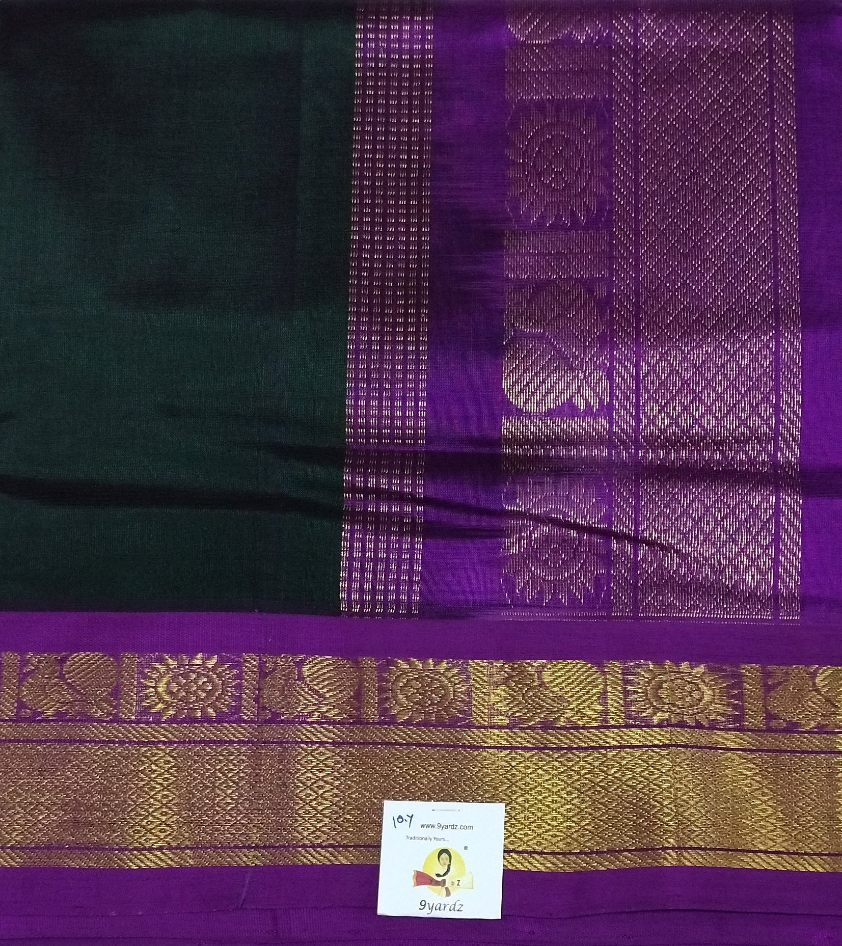 Pure silk cotton -Korvai 10yards madisar
