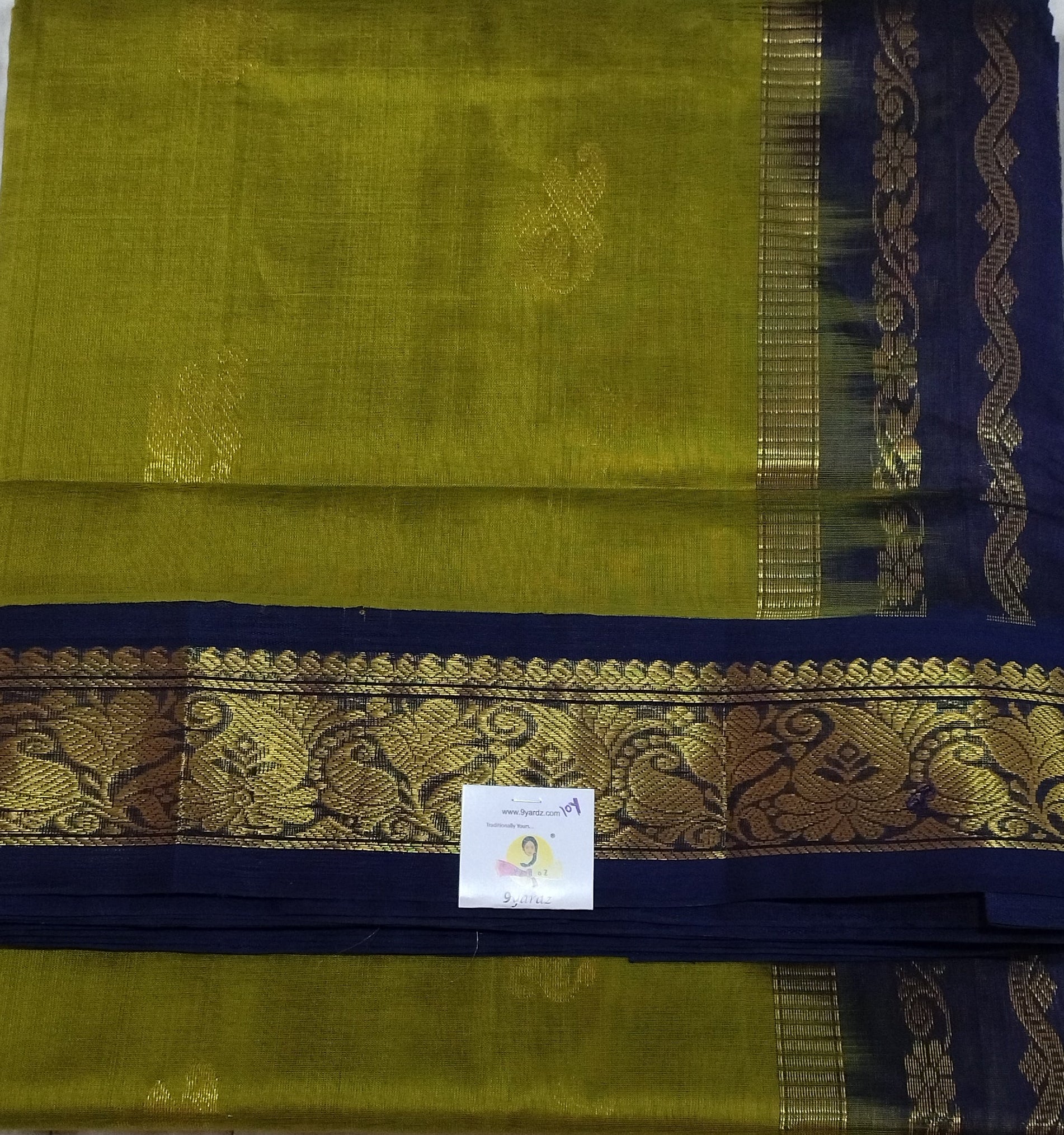 Pure silk cotton -Korvai 10yards madisar