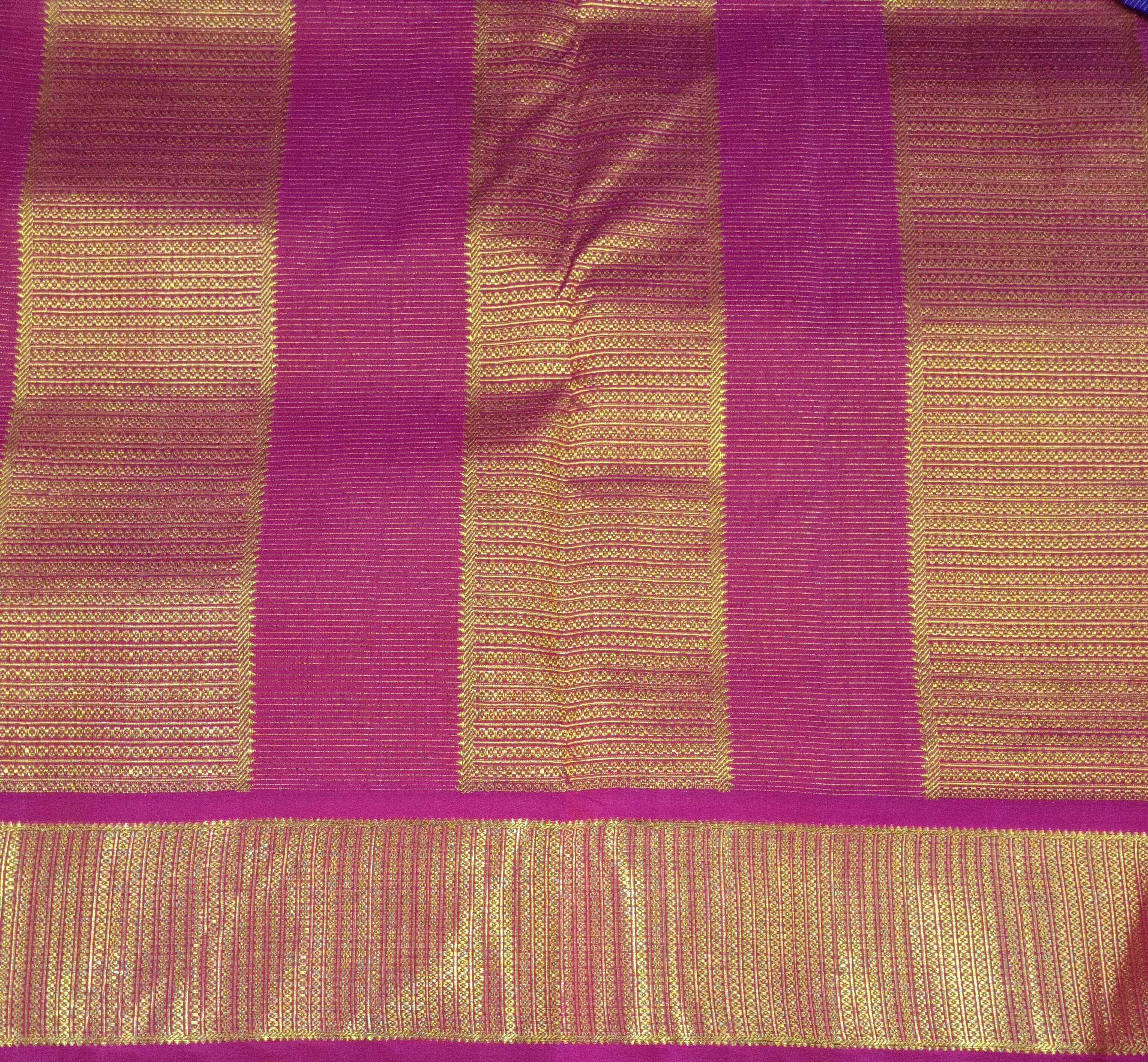 Pure Kanchipuram Silk Madisar Vairavoosi|10yards