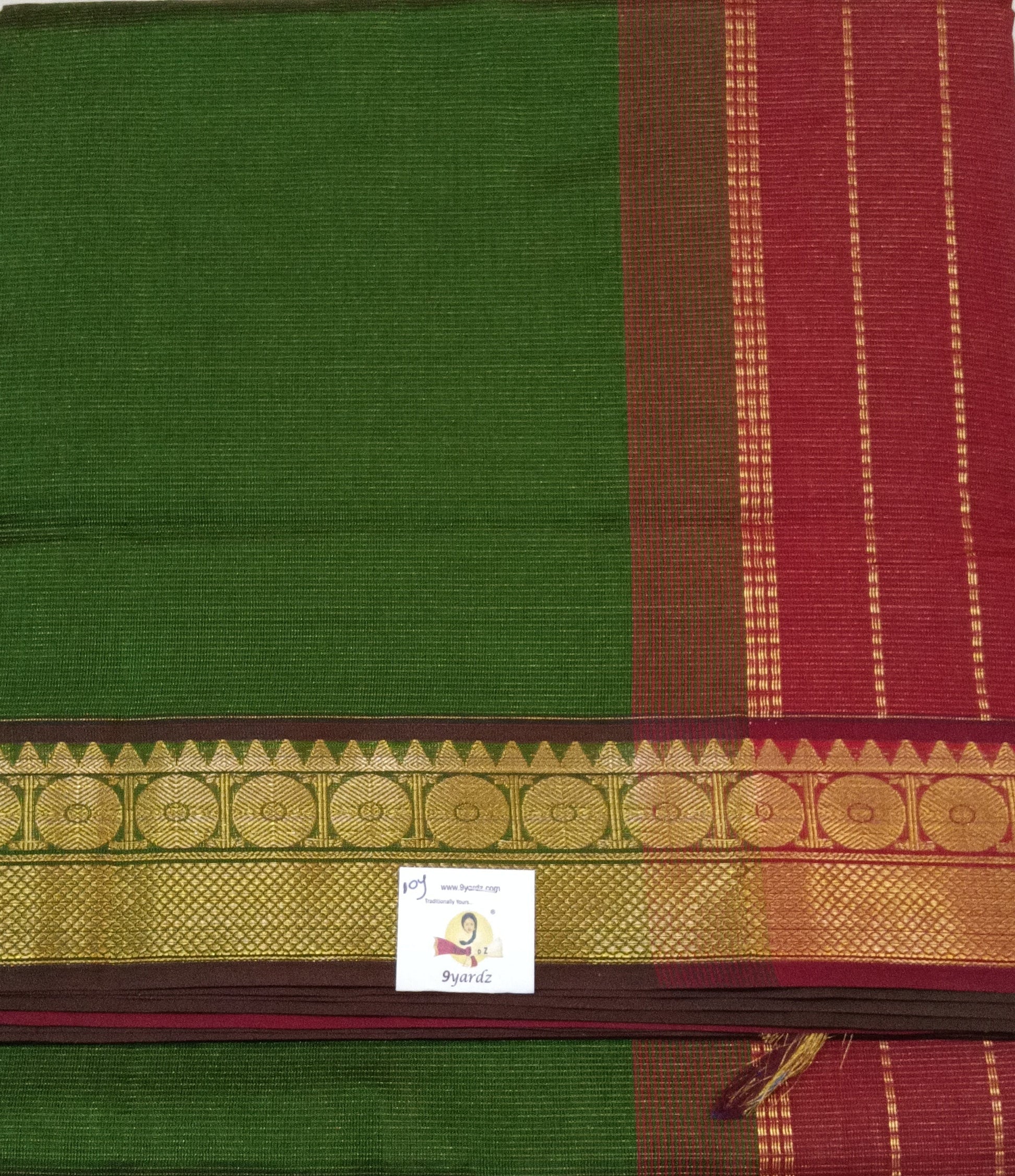 Semi Silk cotton vairavoosi Madisar 10yards