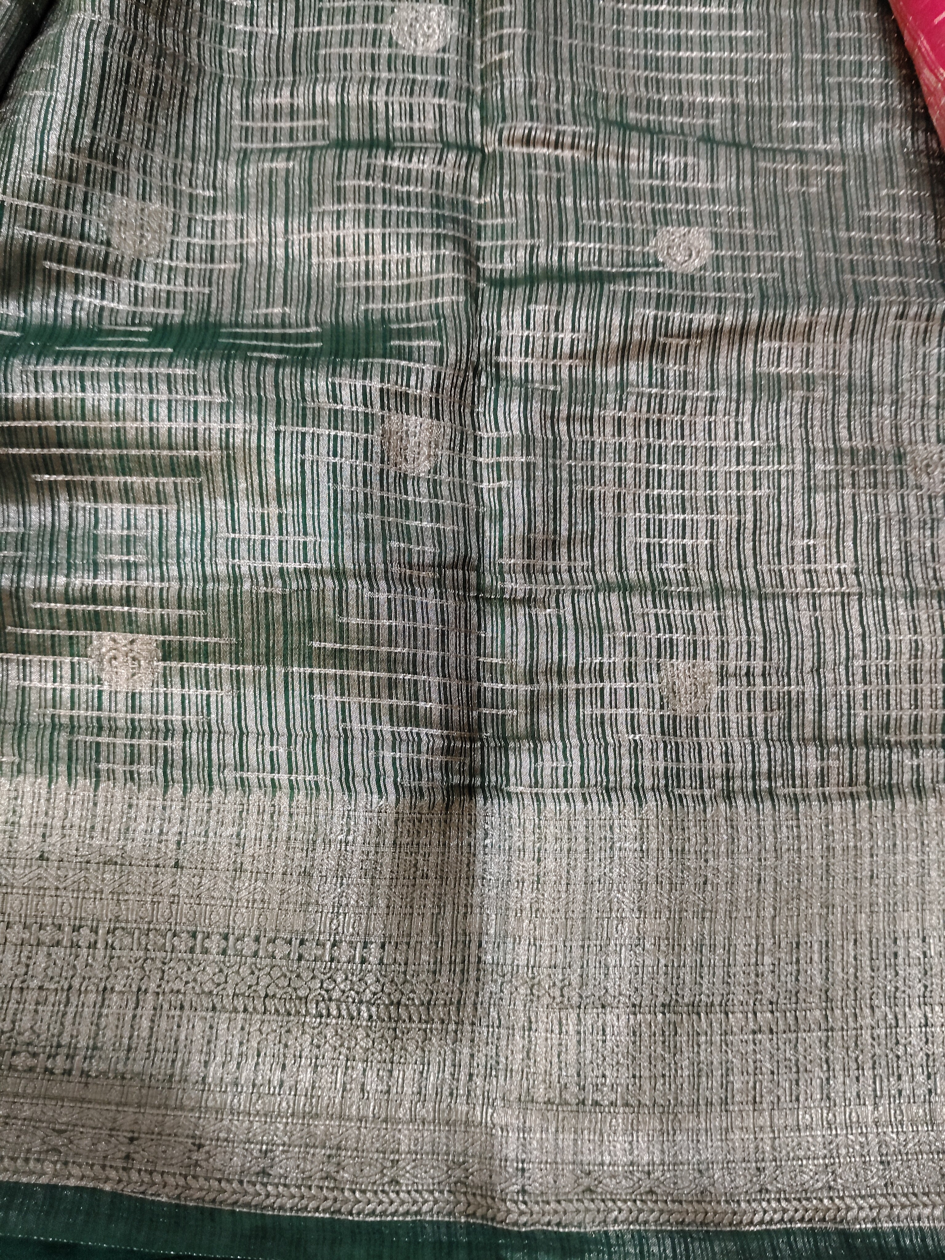 Mysore crepe silk checked (synthetic)