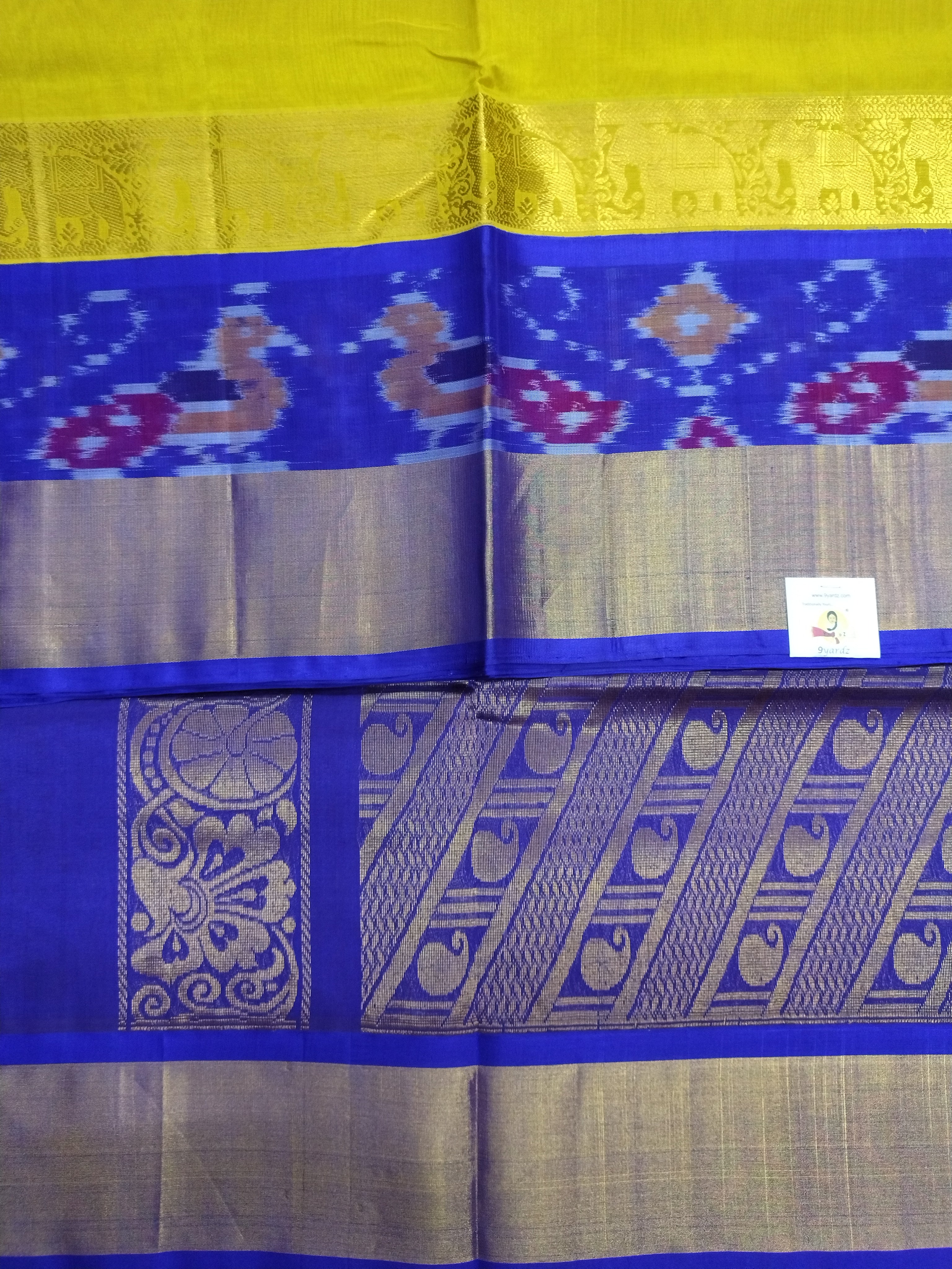 Pure silk cotton Korvai 6 yards