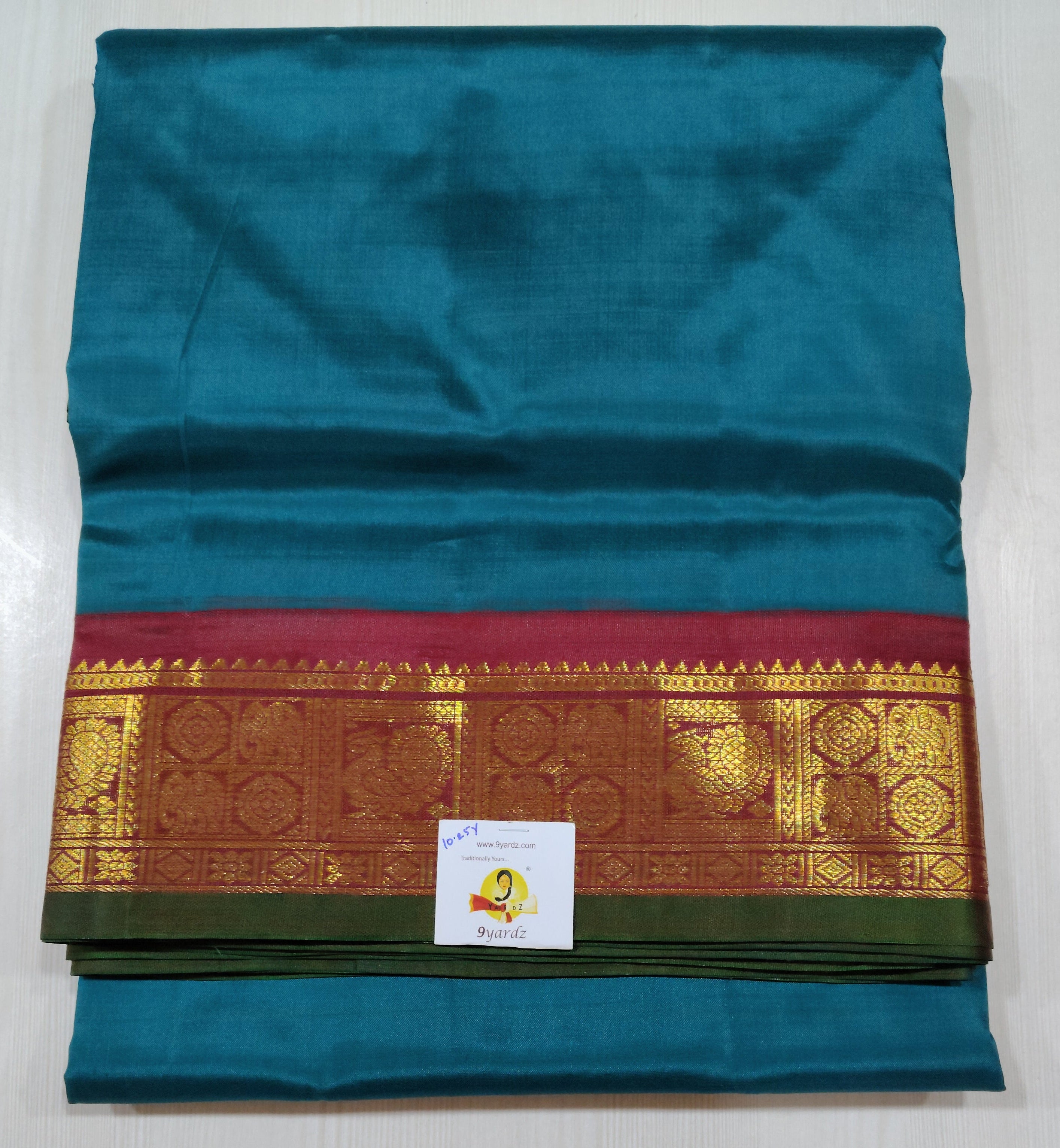 Pure silk 10.25yardz