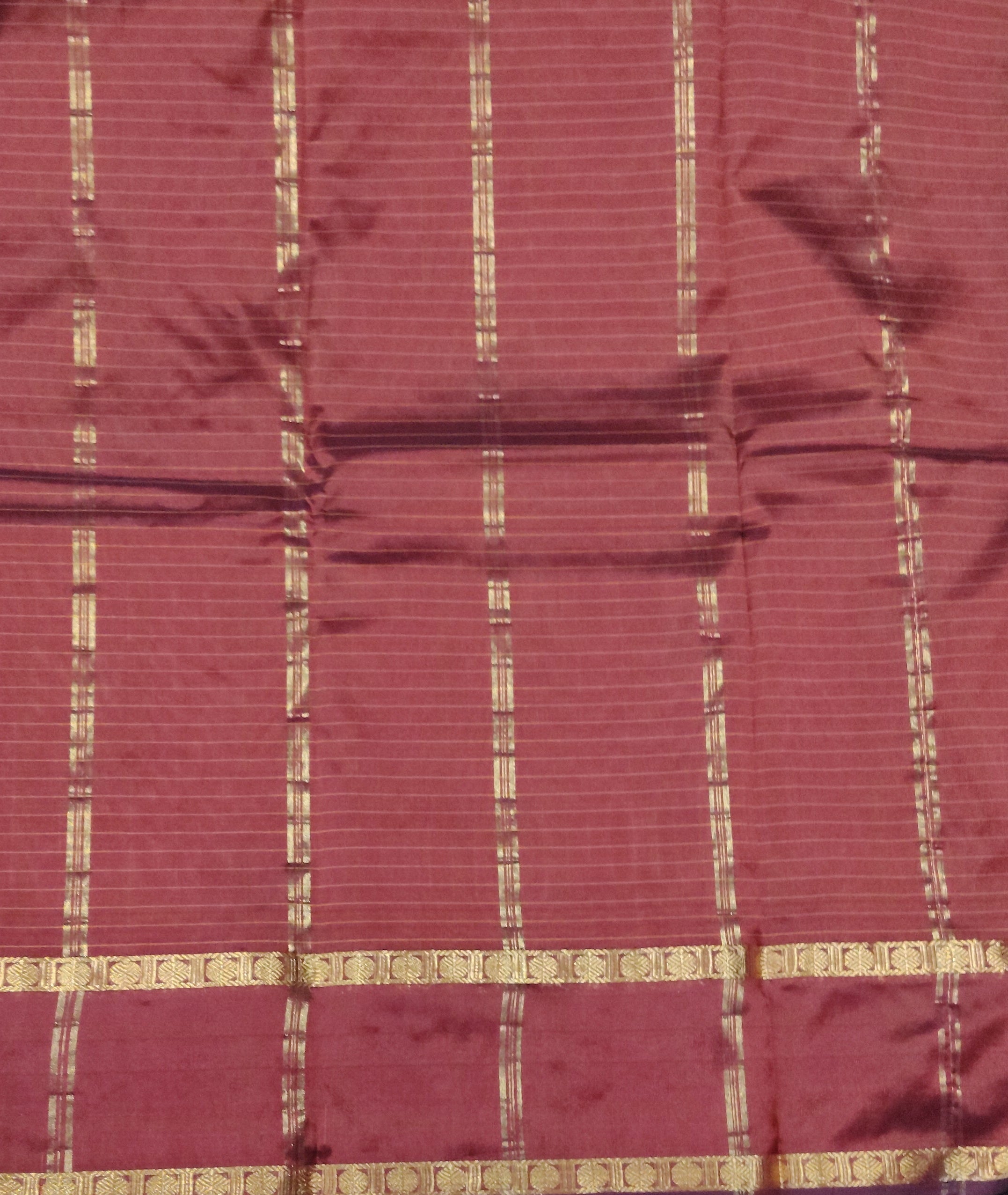 China silk checked 6Yards