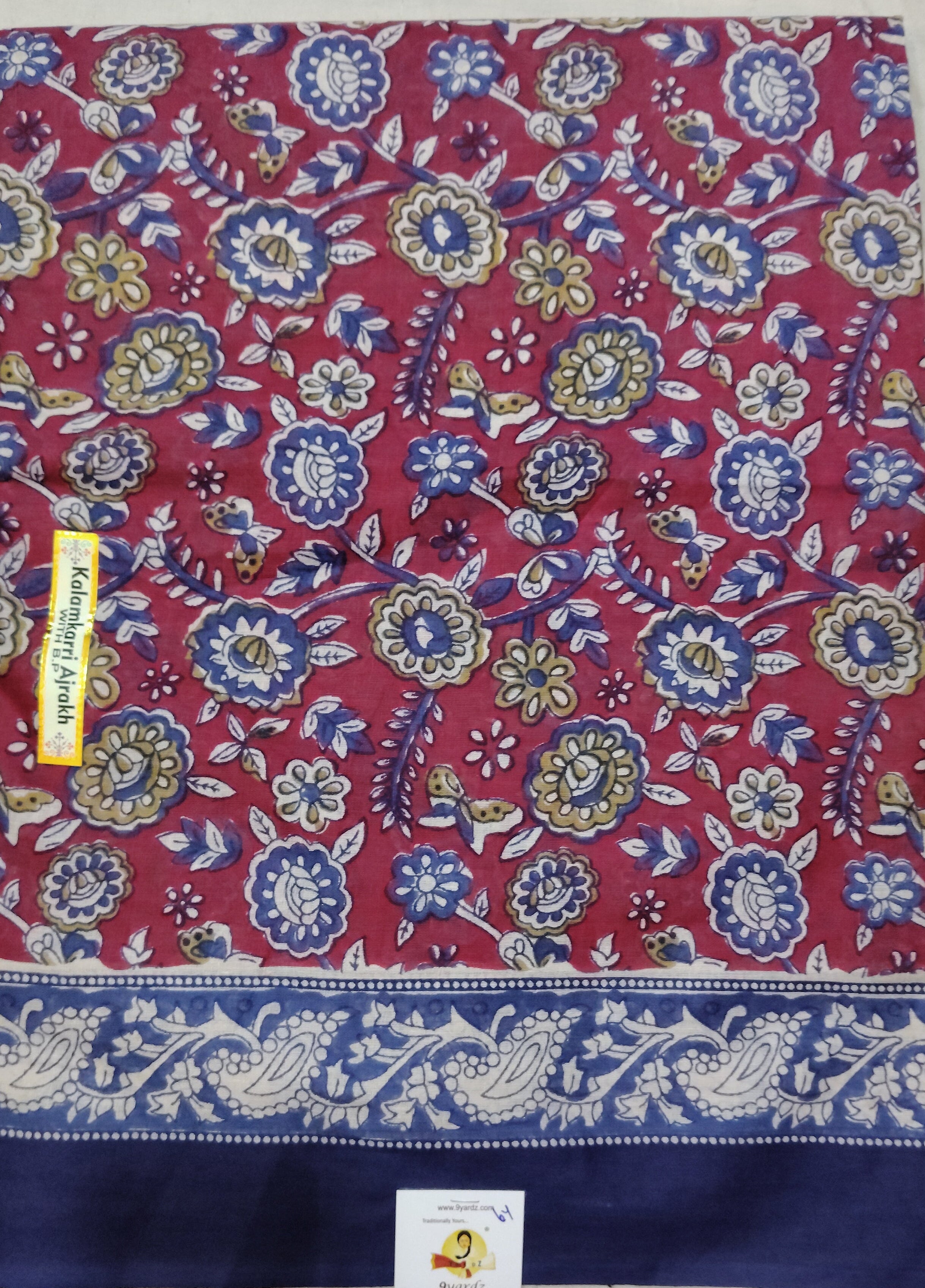 Soft Cotton Bathik saree 6yardz