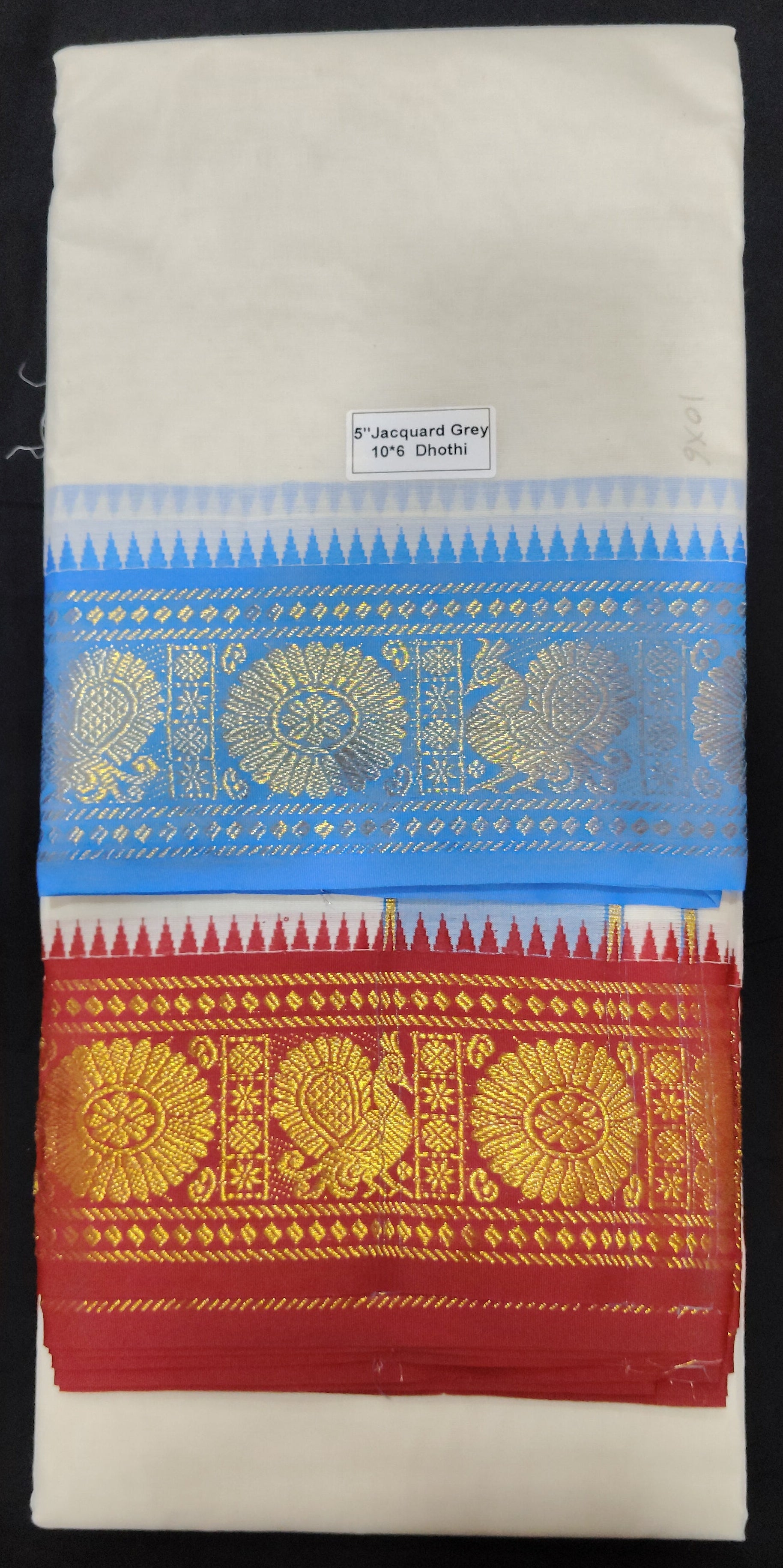 Cotton Dhothi Jacquard 10*6