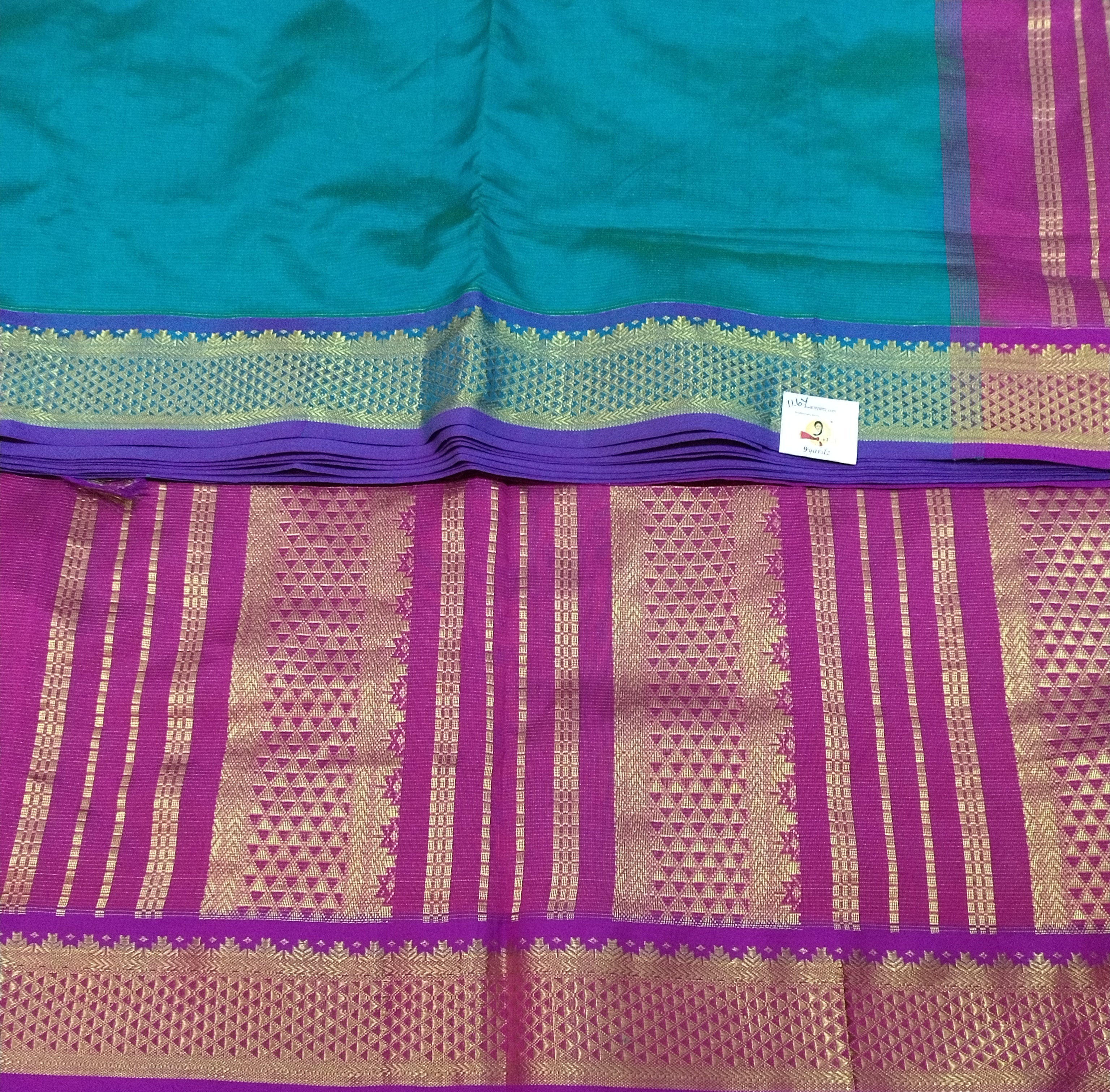 Semi Silk cotton Vairavoosi 11.6yardz