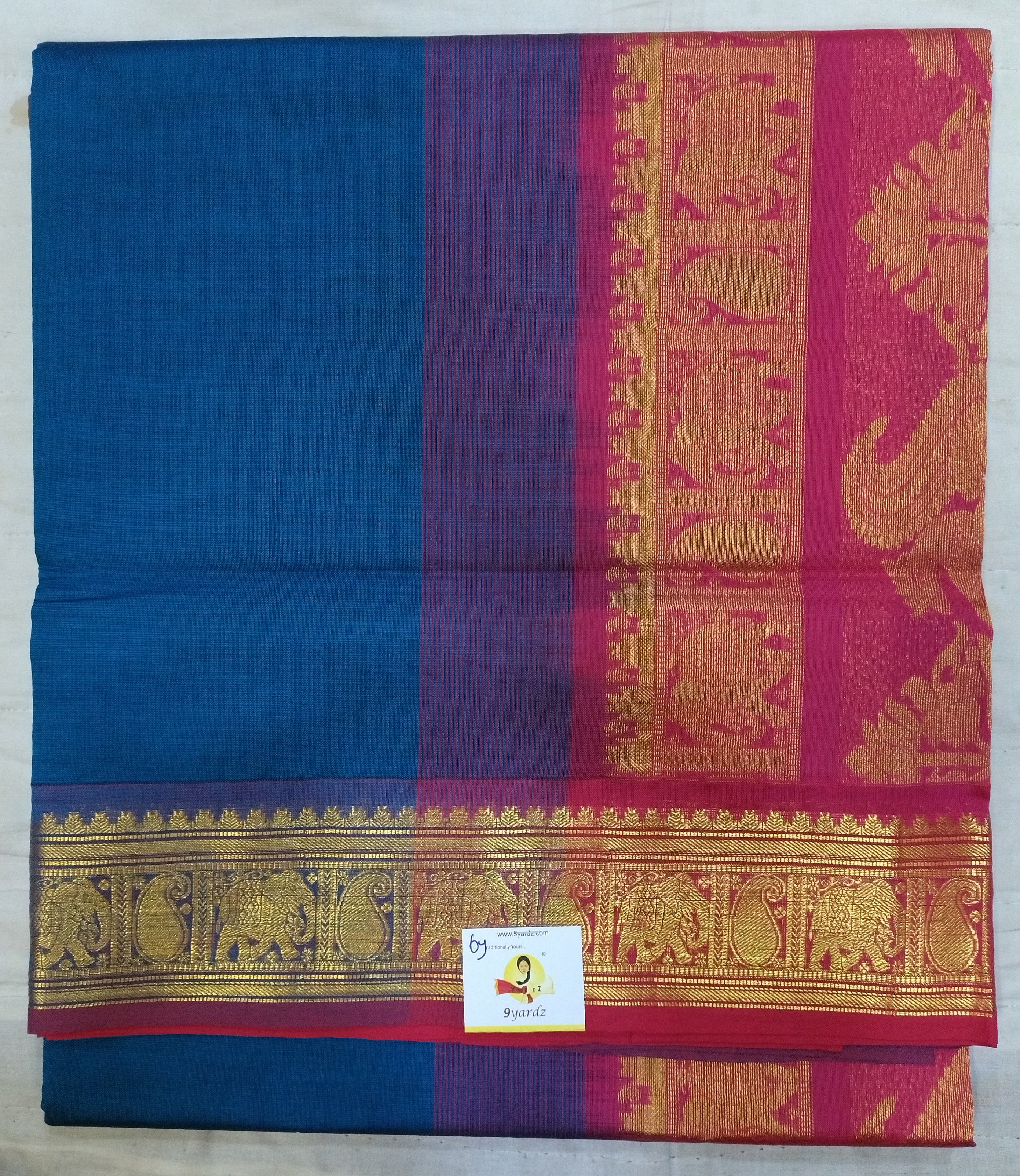 Semi silk Plain 6Yards