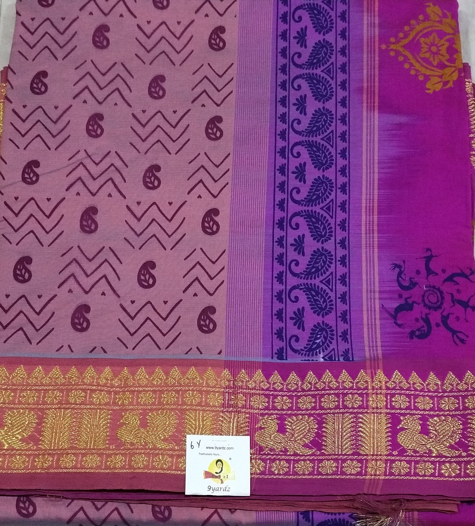 Semi silk Printed 6Yards