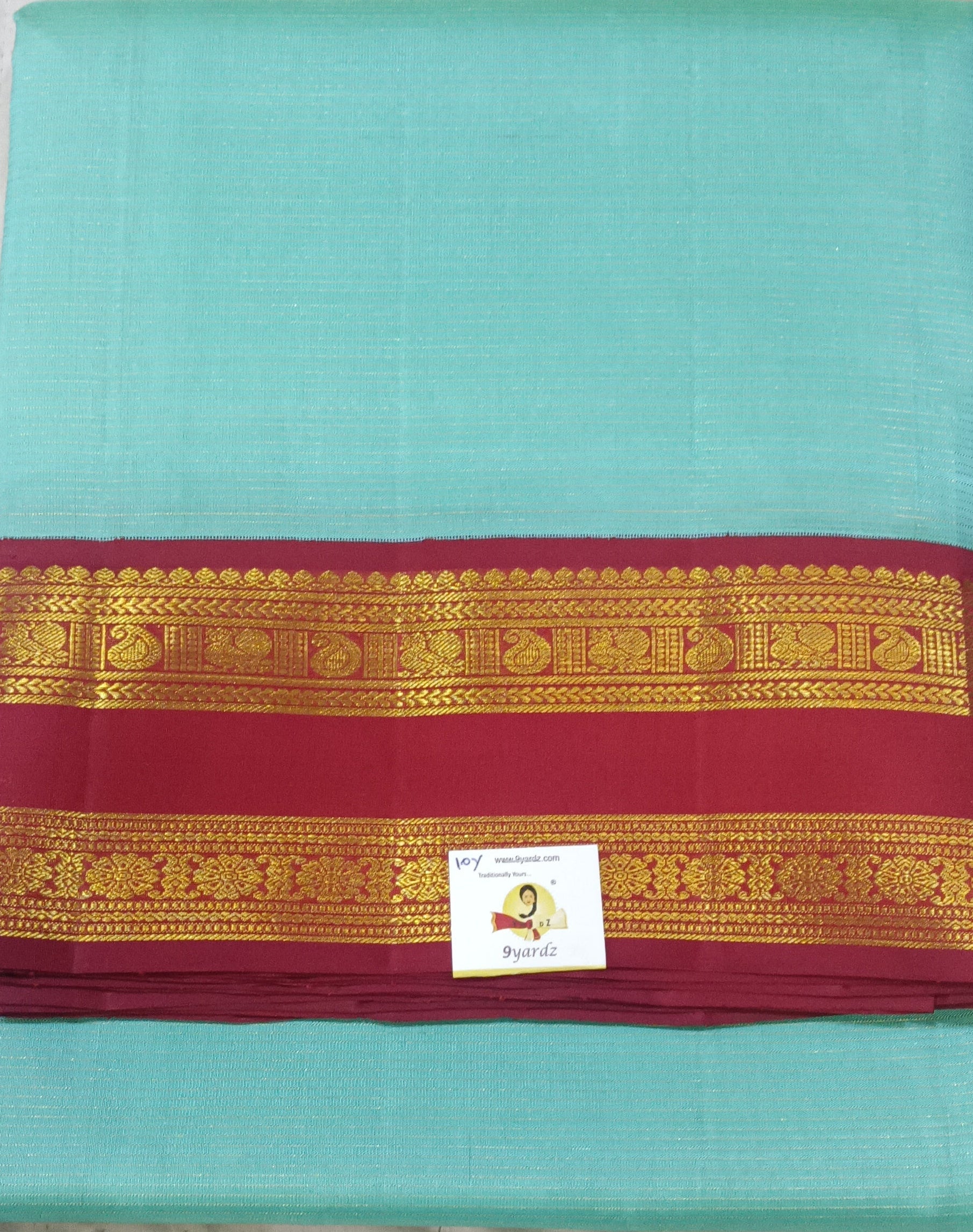 Pure Kanchipuram Silk Madisar Vairavoosi|10yards