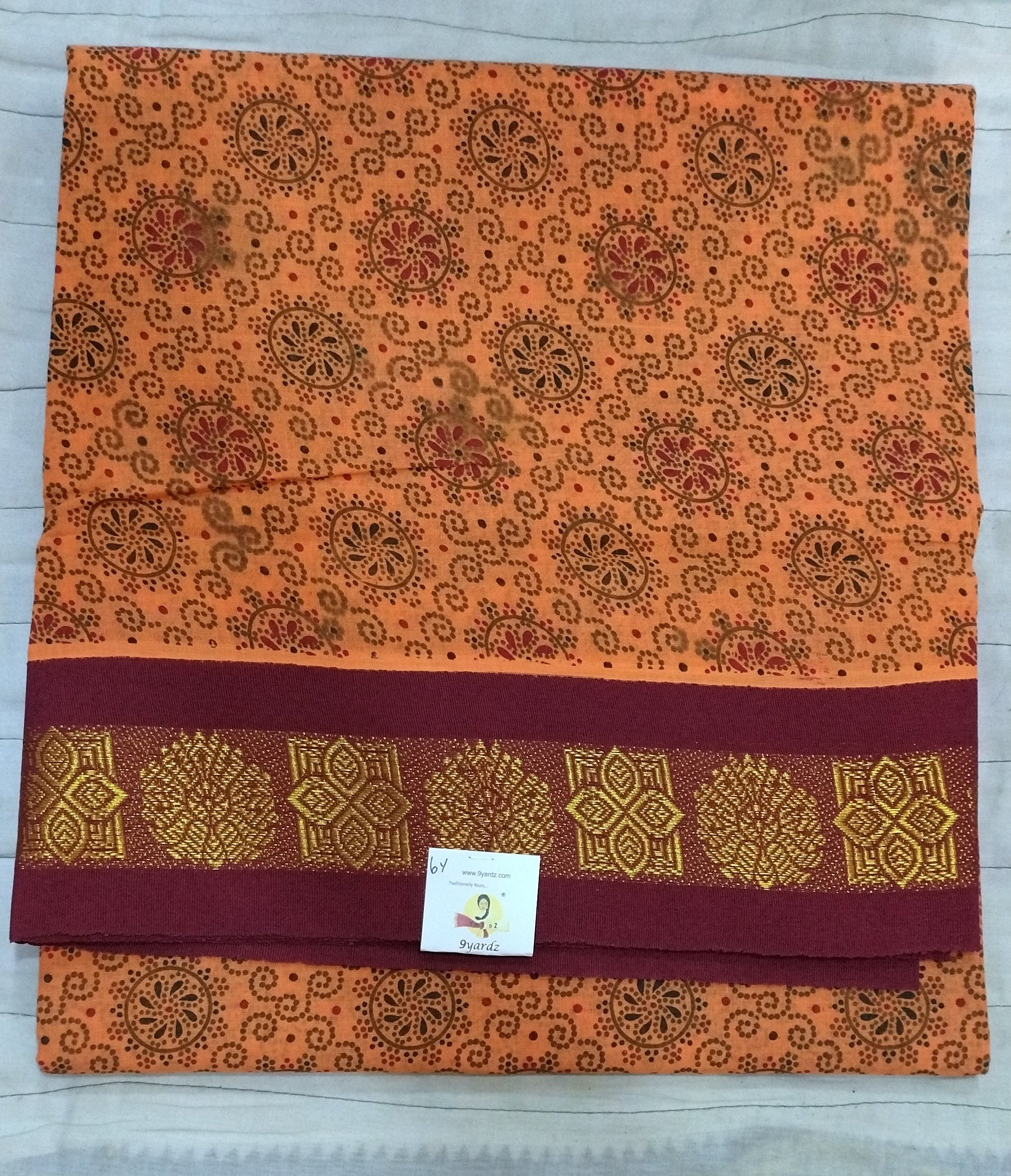 Sungudi cotton 6 yards