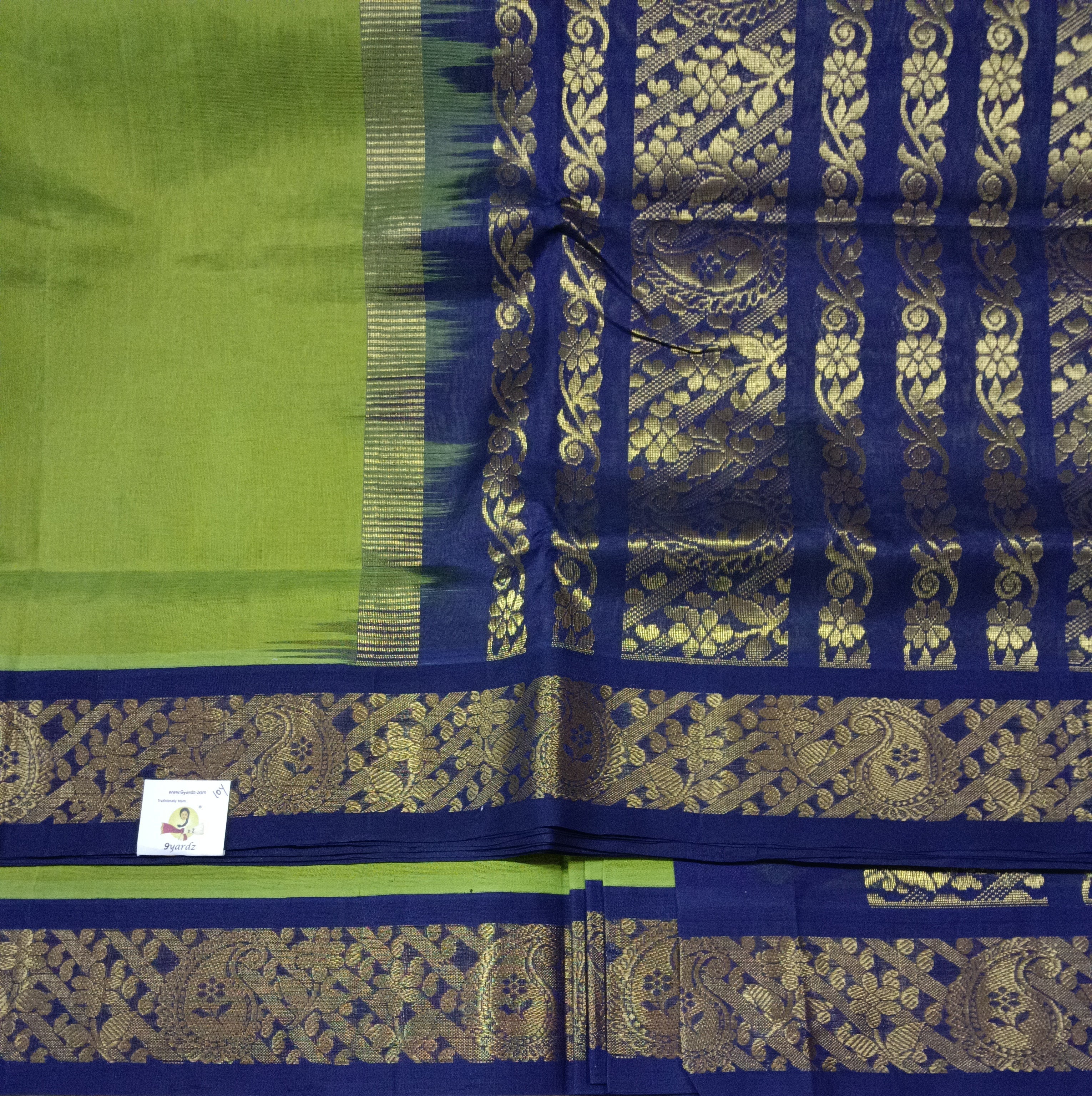 Pure silk cotton -Korvai 10yards madisar