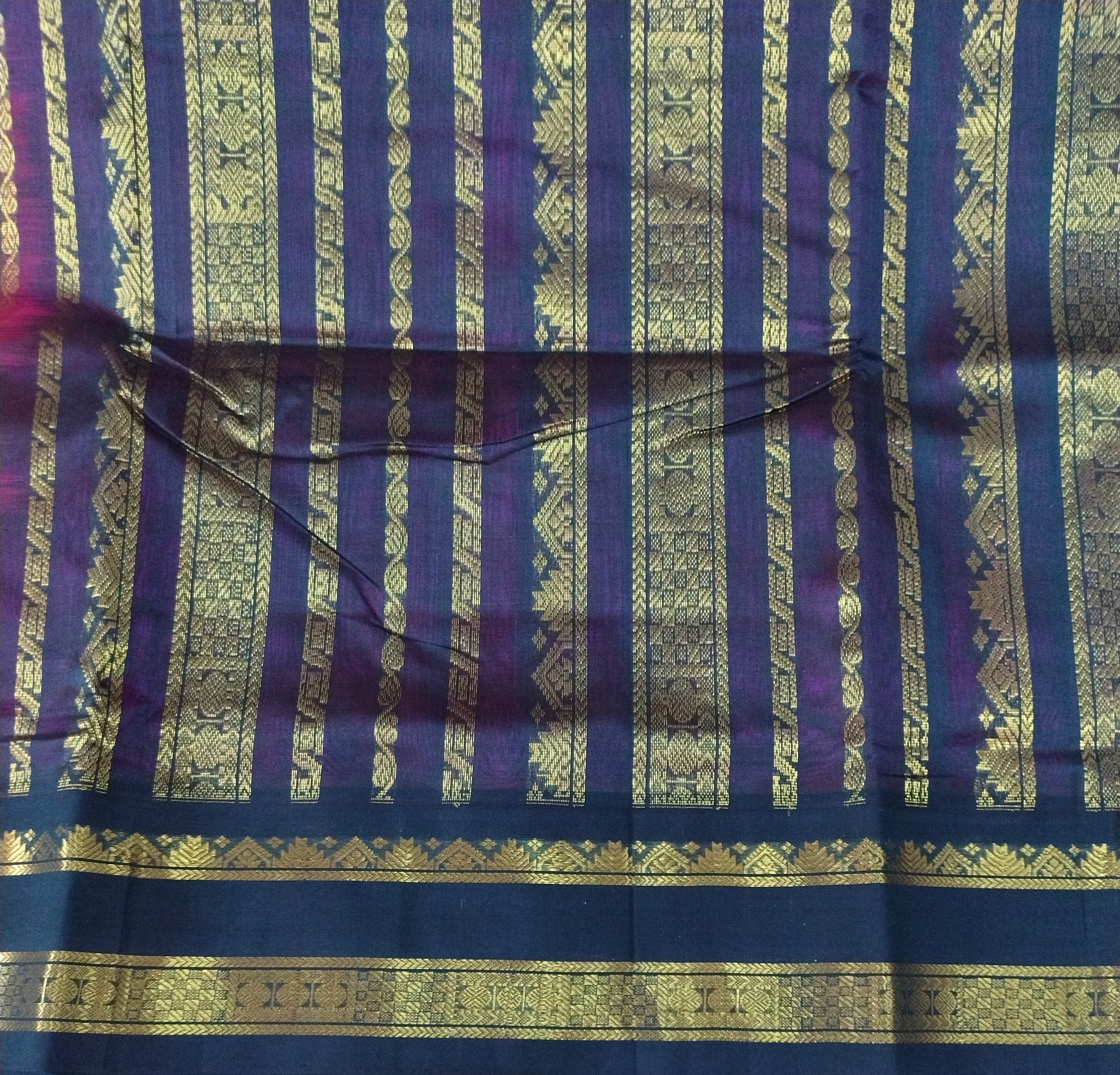 Pure silk cotton -Korvai 10yards madisar