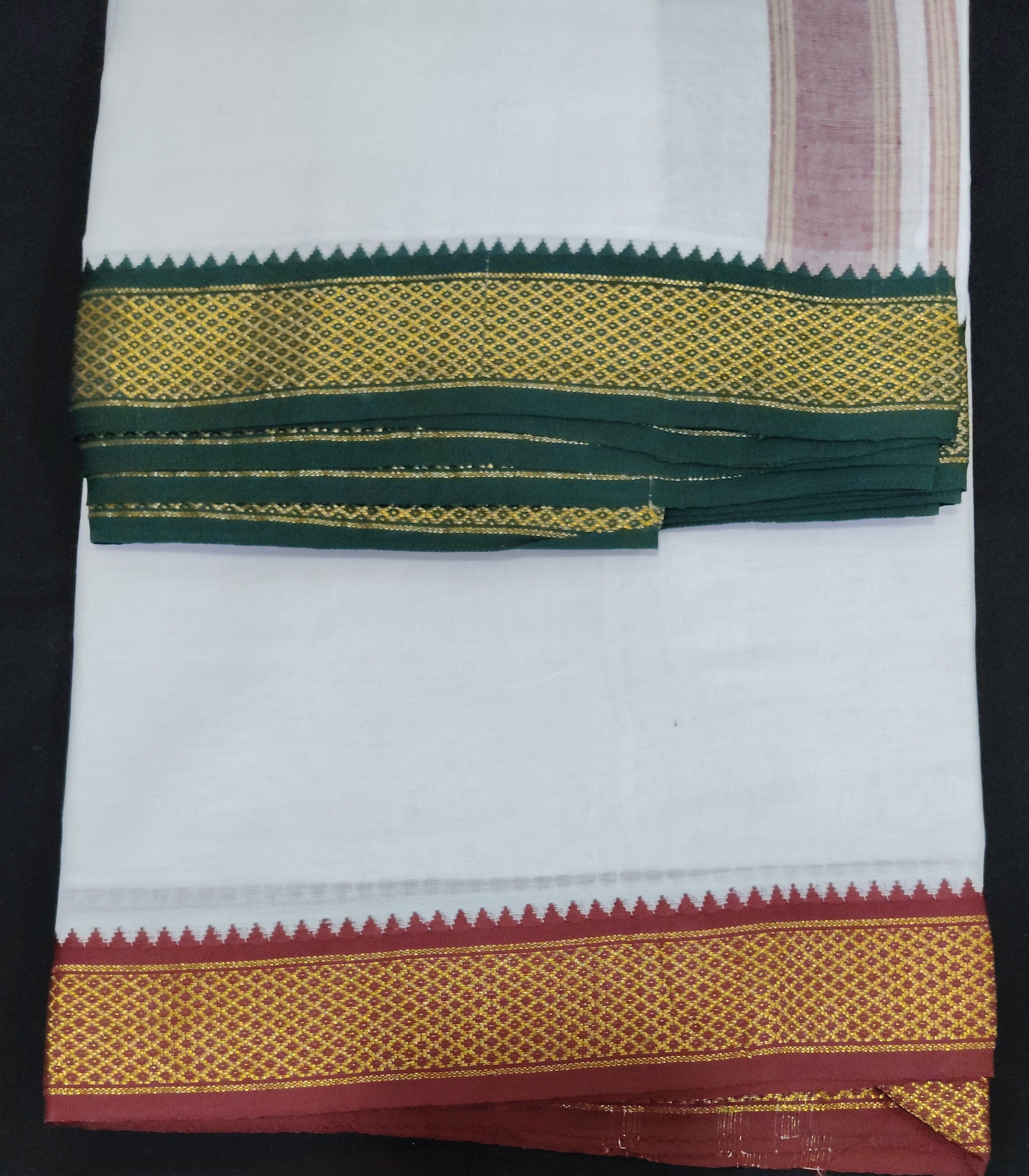 Cotton Dhothi Bleached 9*5