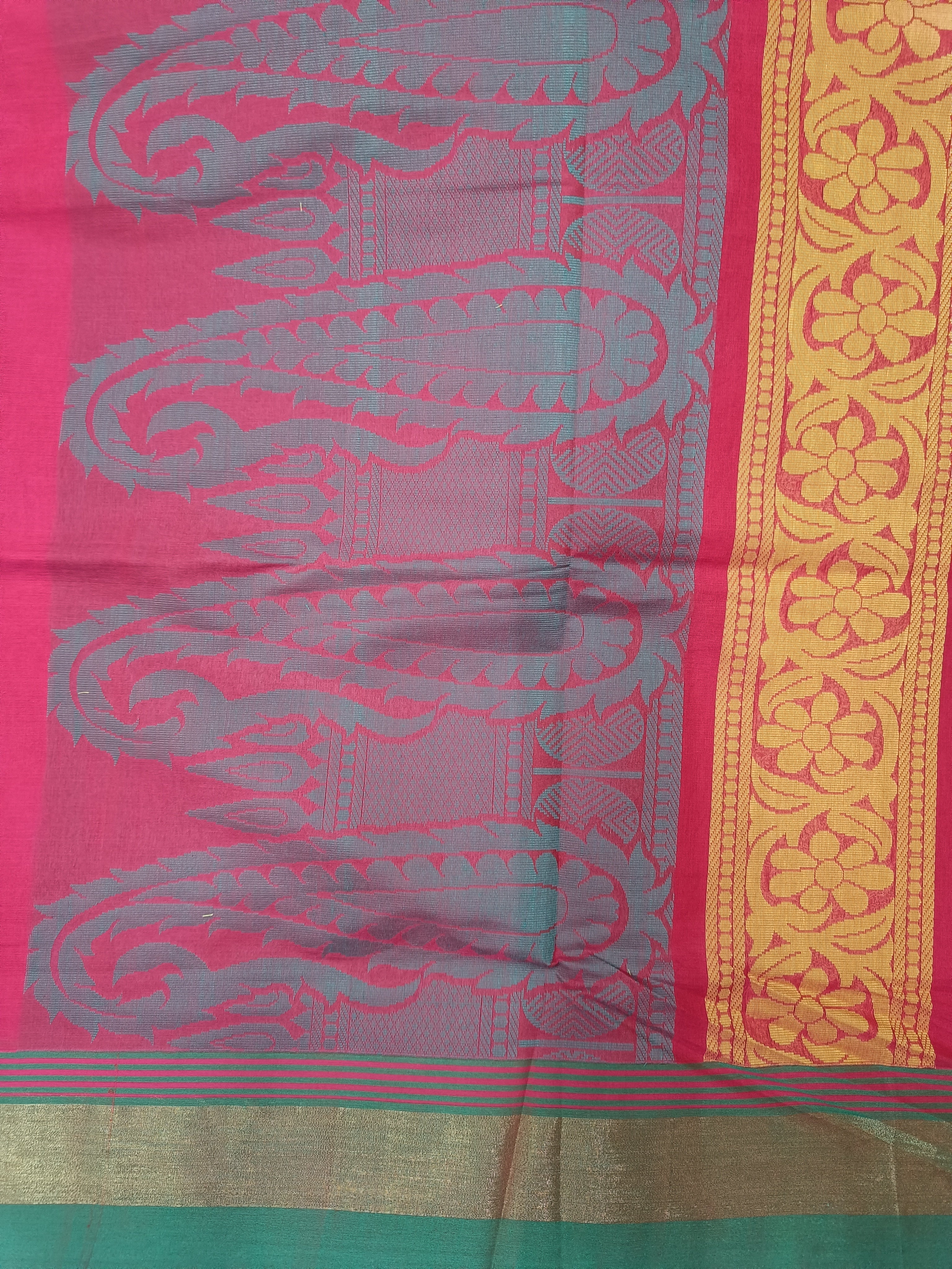 Chettinadu cotton Embossed 6 yardz
