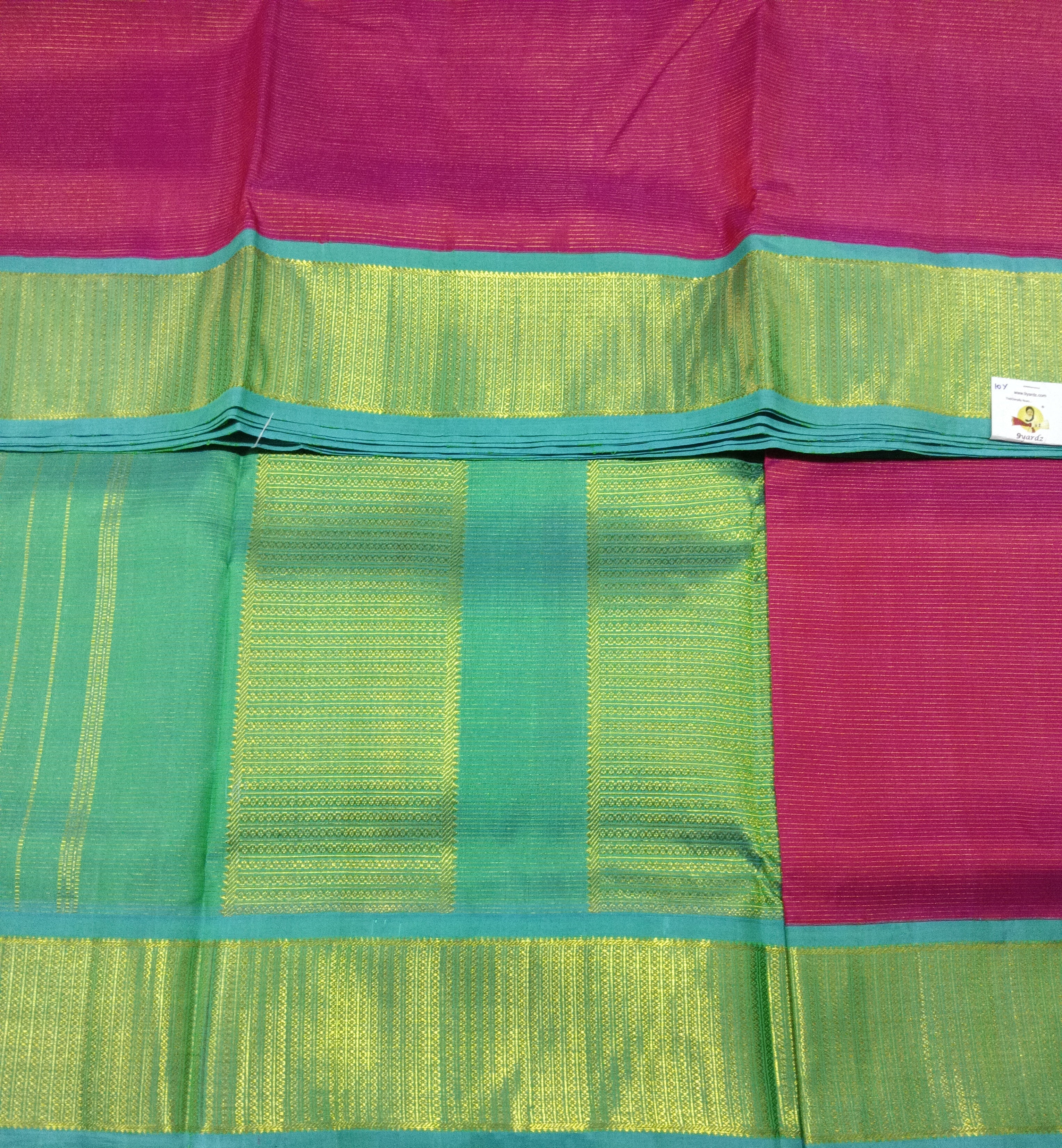 Pure Kanchipuram Silk Madisar Vairavoosi|10yards