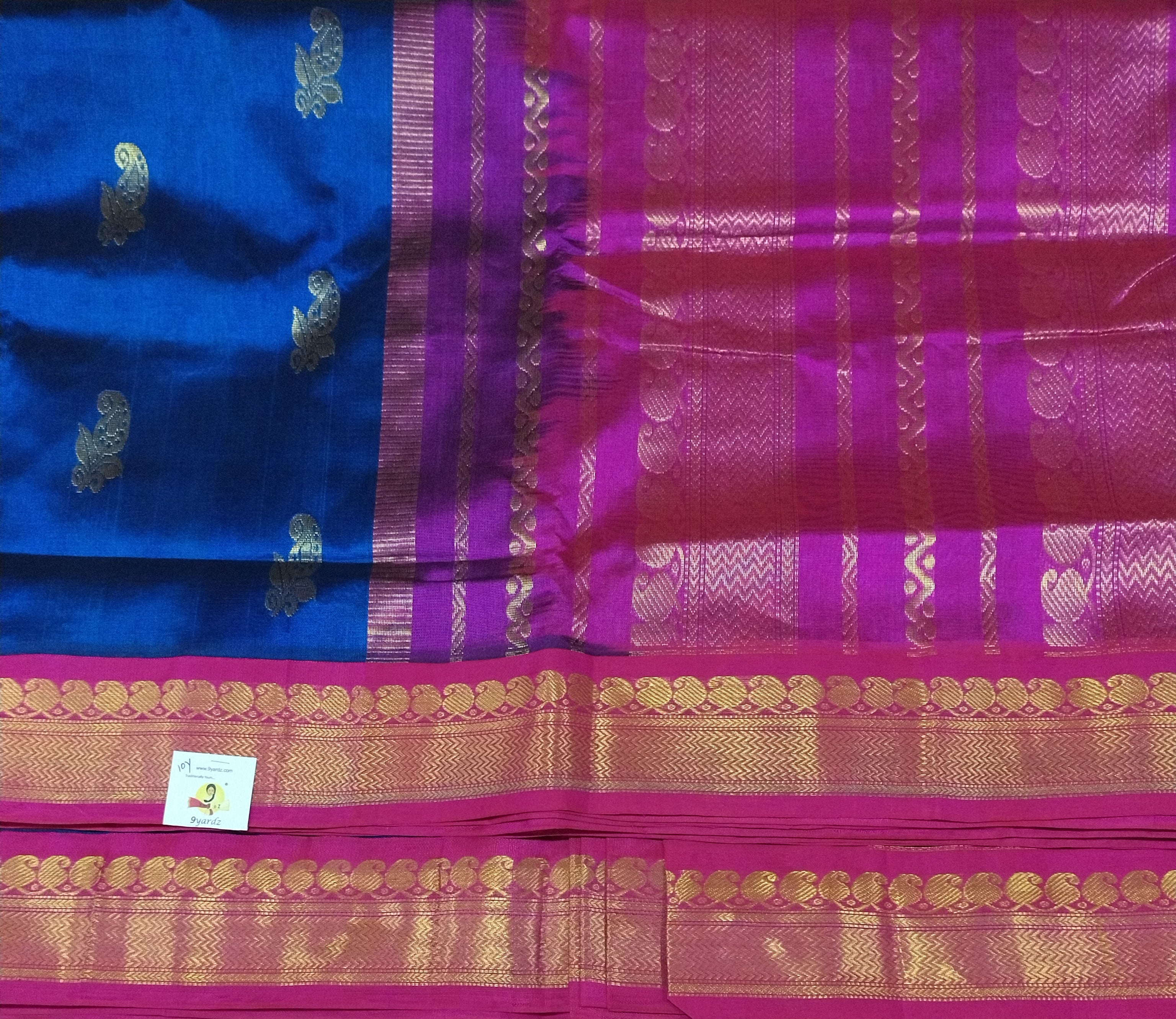 Pure silk cotton -Korvai 10yards madisar