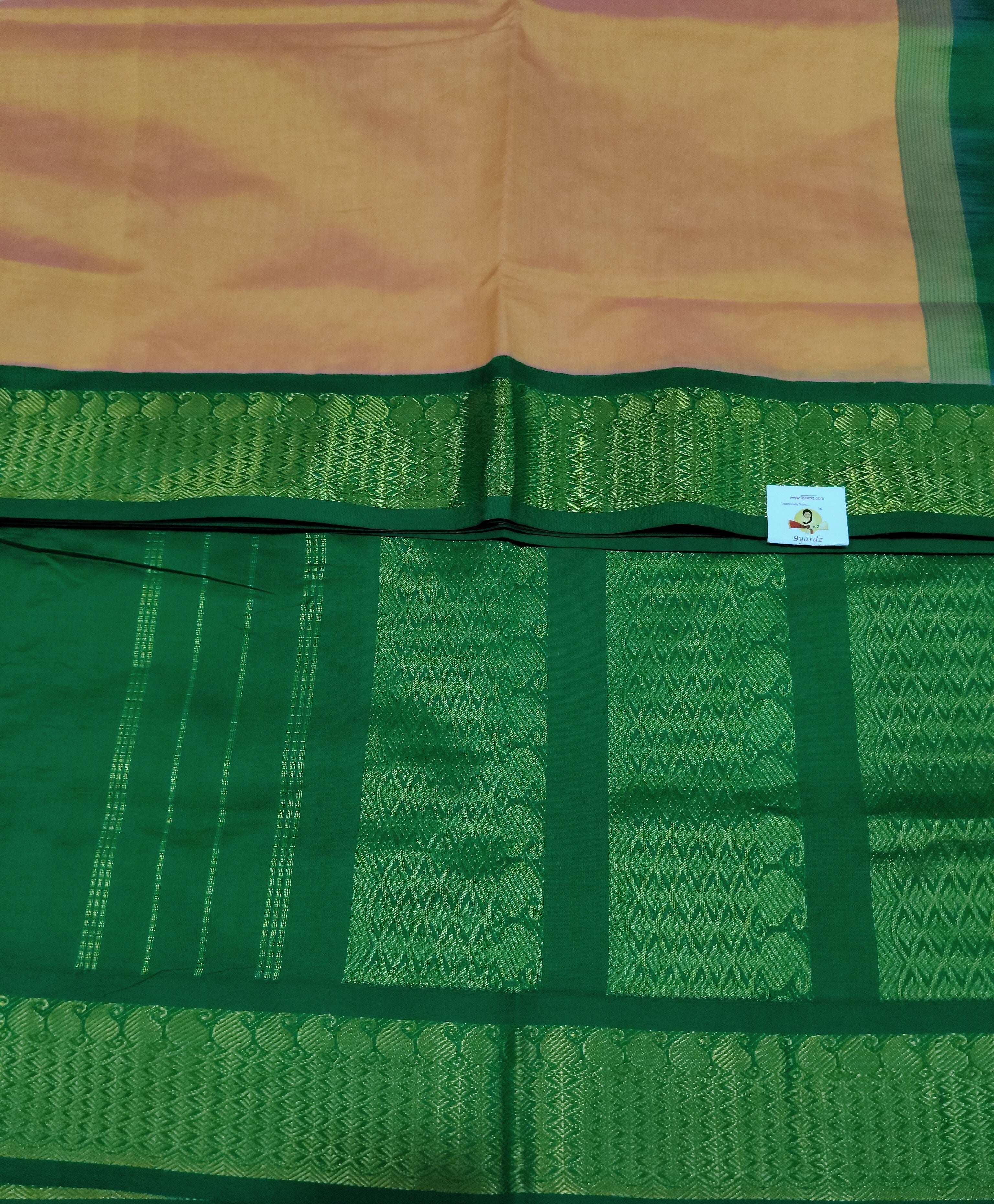 Semi silk Plain Korvai 6Yards