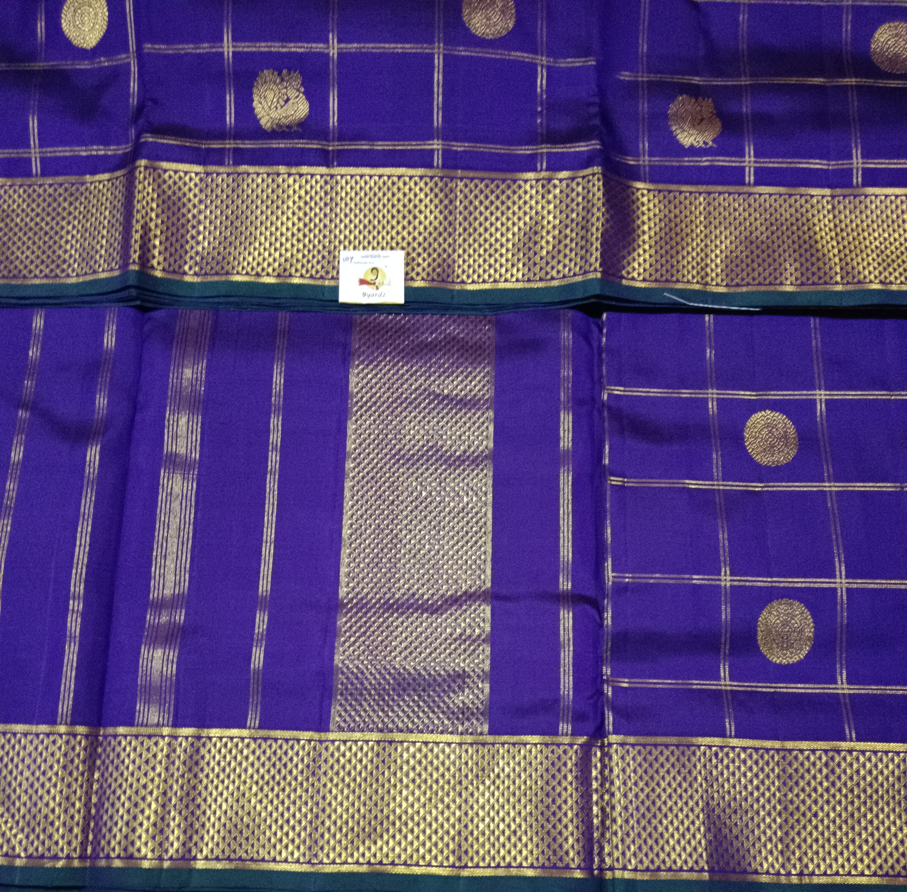 Pure Kanchipuram Silk Madisar 10yards