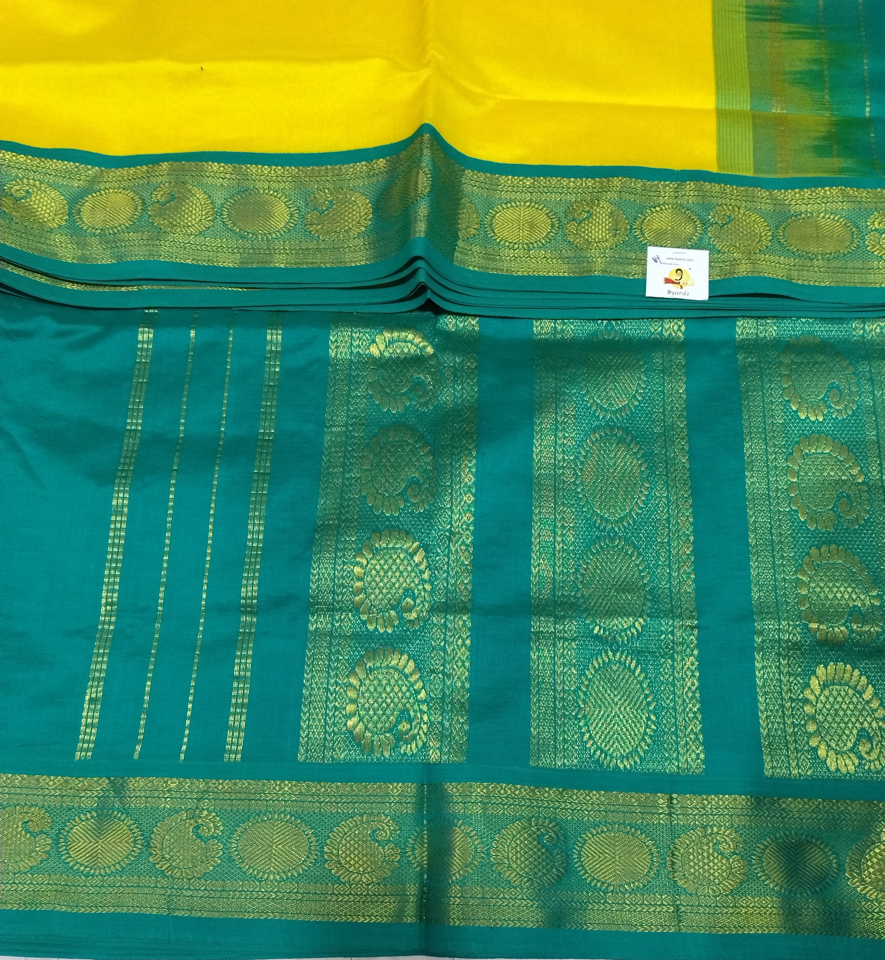 Semi silk Plain Korvai 6Yards