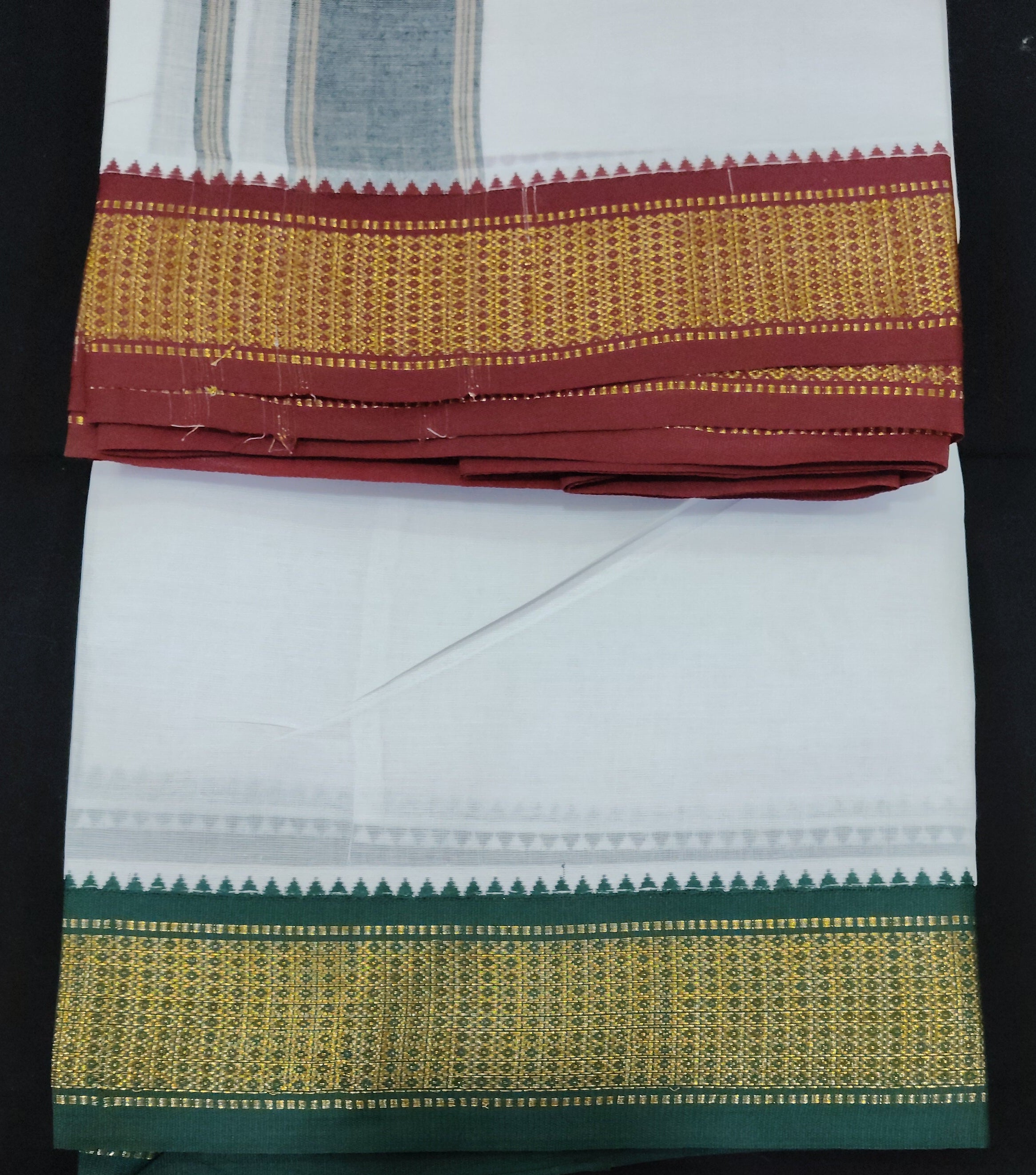Cotton Dhothi Bleached 9*5