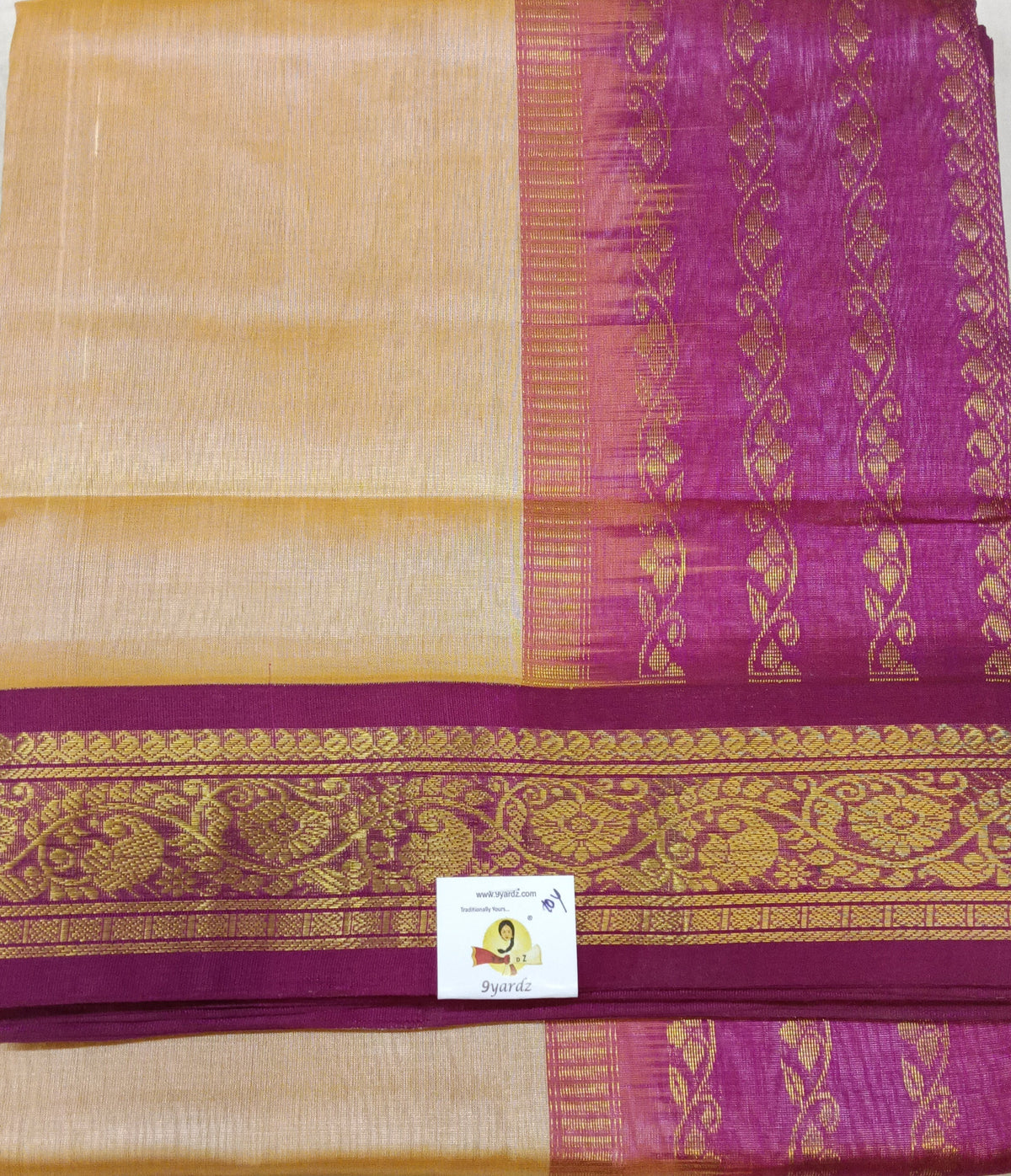 Pure silk cotton -Korvai 10yards madisar