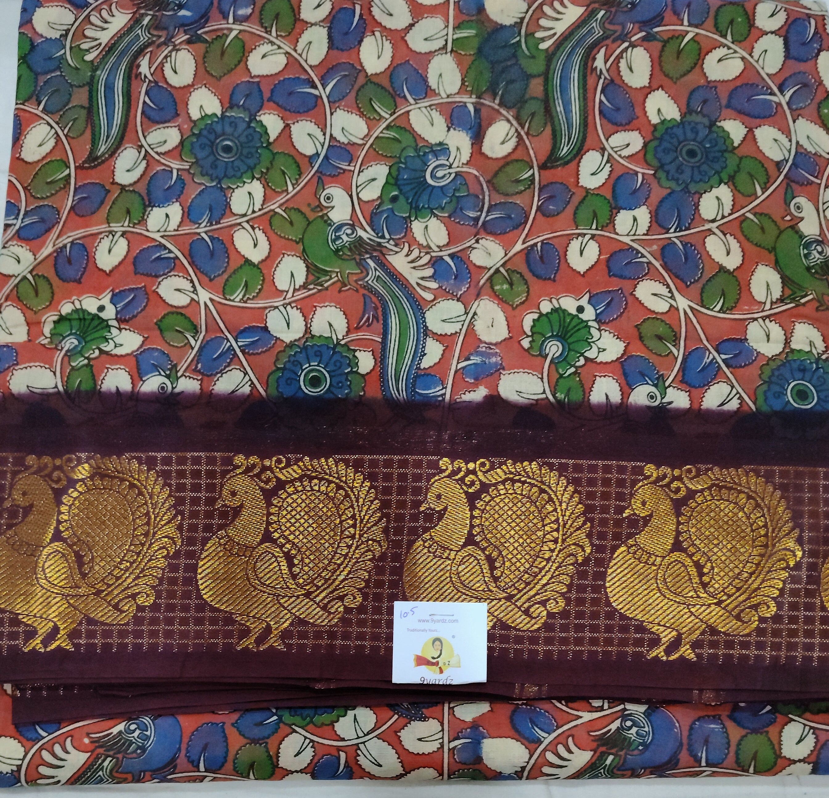 Sungudi cotton 10.5 yards madisar