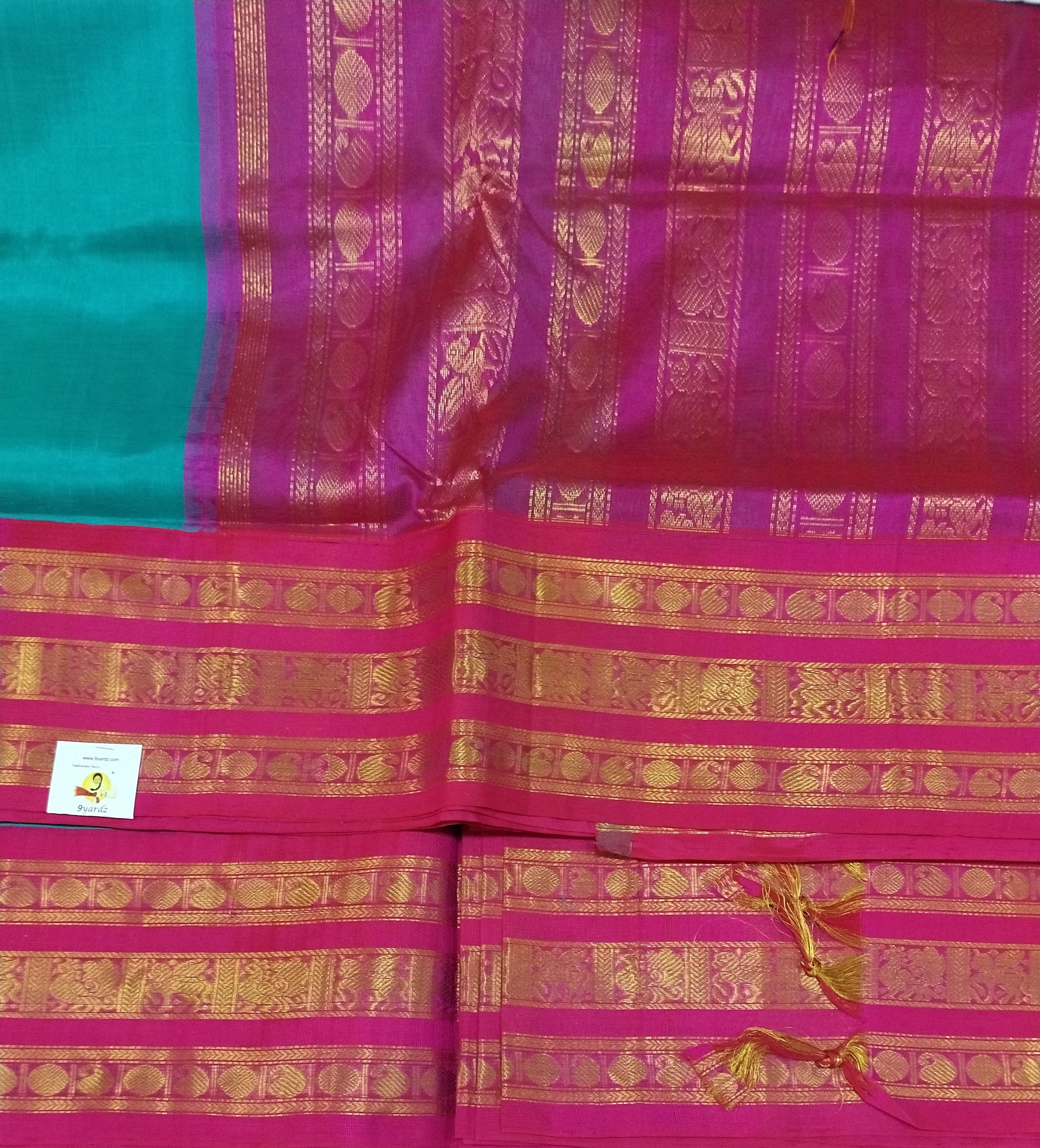 Pure silk cotton -Korvai 10yards madisar