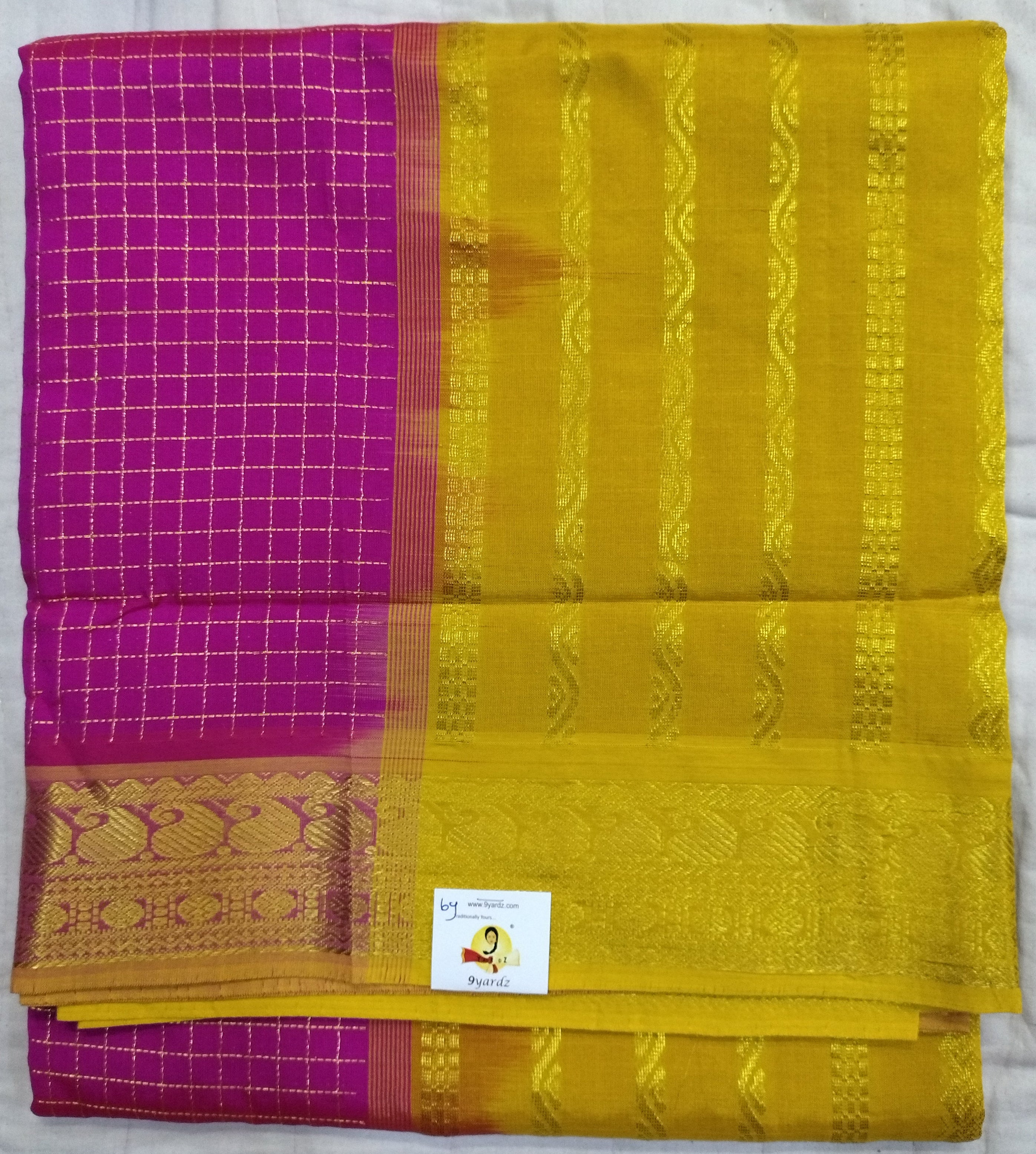 Semi silk cotton 6Yards