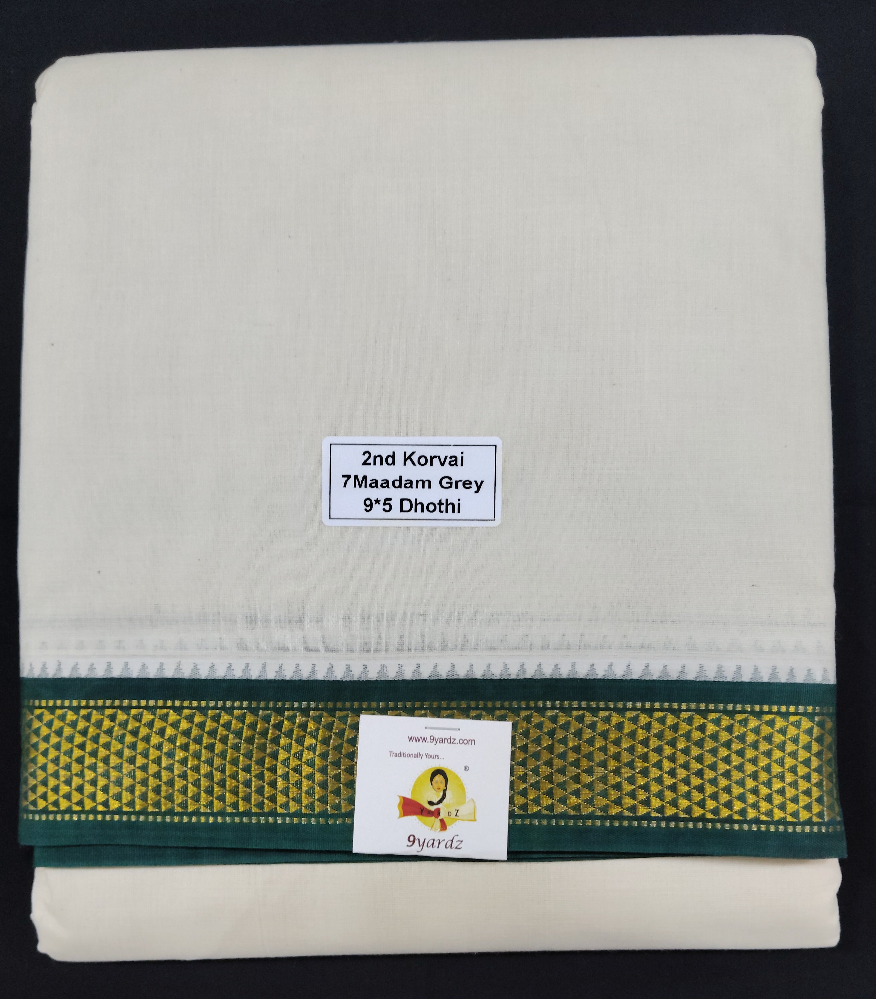 Pure cotton Muhurtham dhoti 9*5 7maadampet