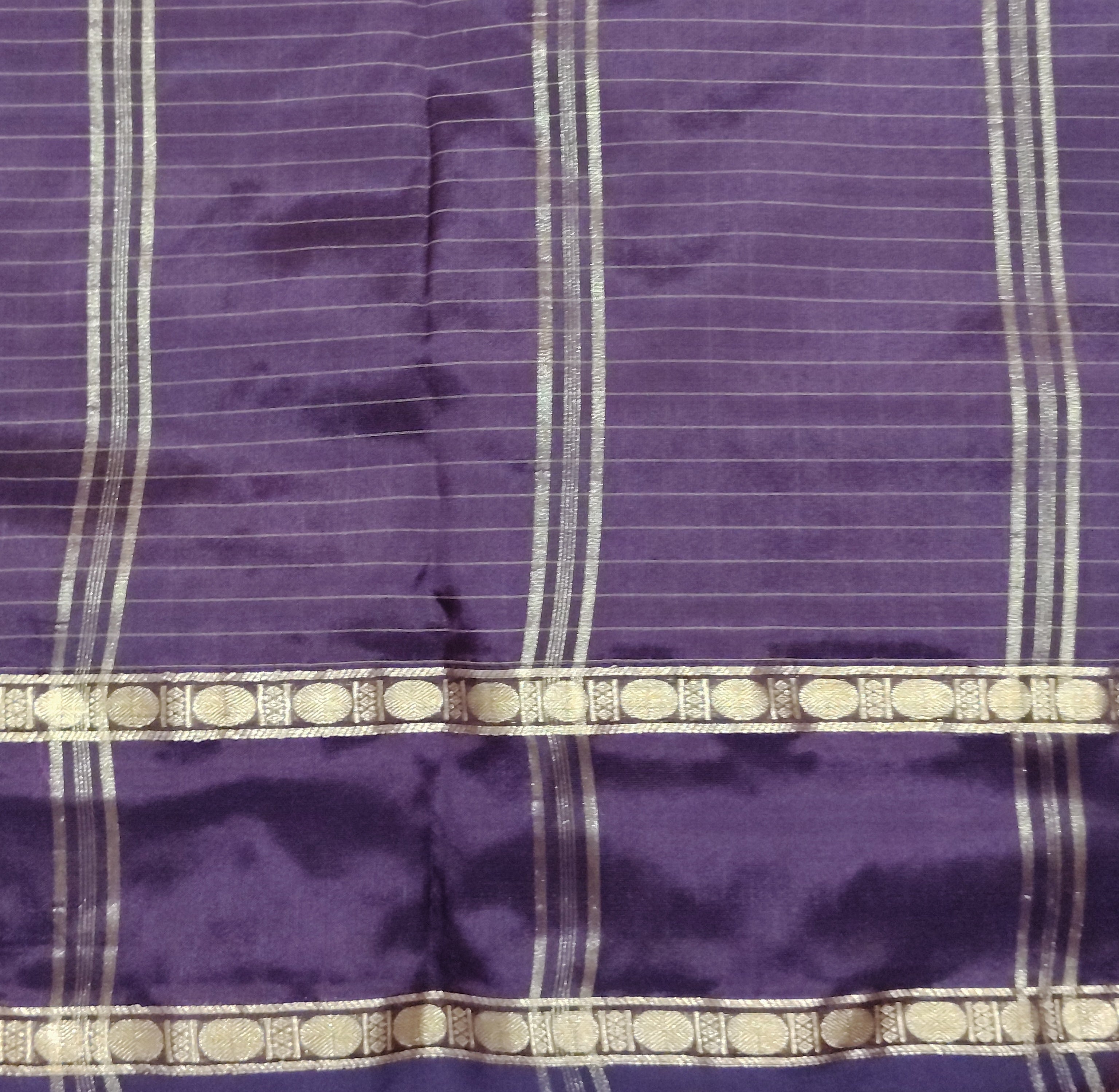 China silk checked 6Yards