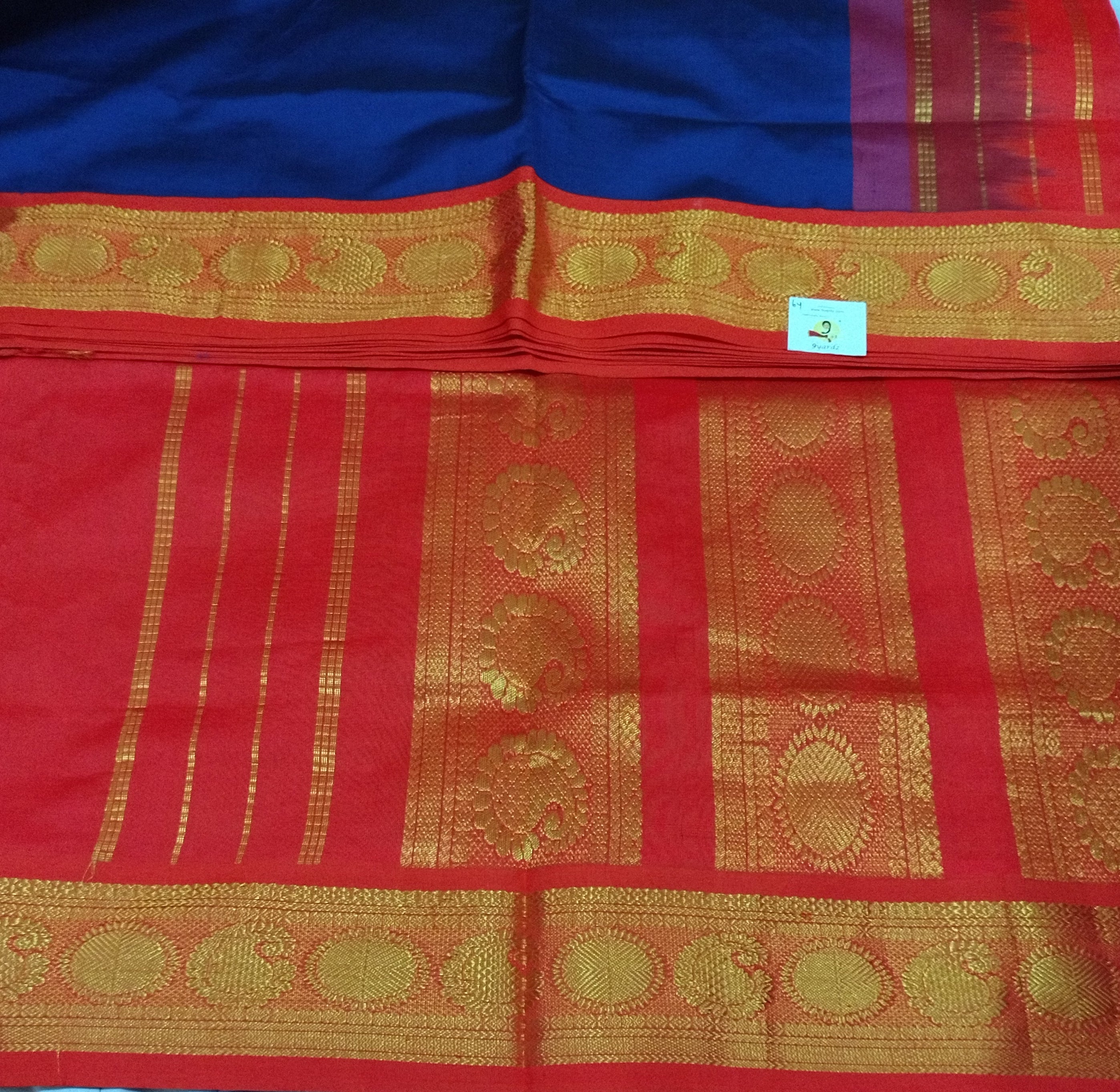 Semi silk Plain Korvai 6Yards