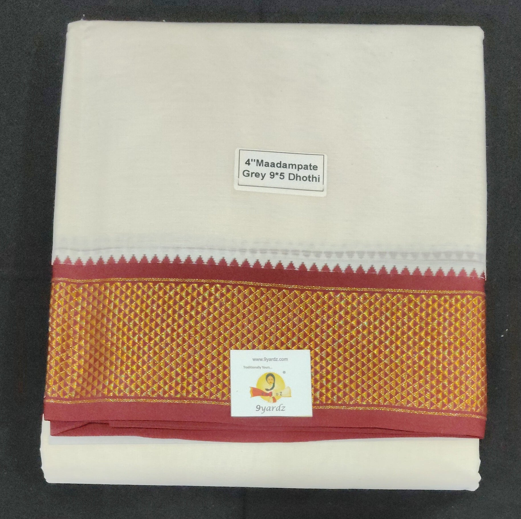 Cotton Dhothi UnBleached 9*5