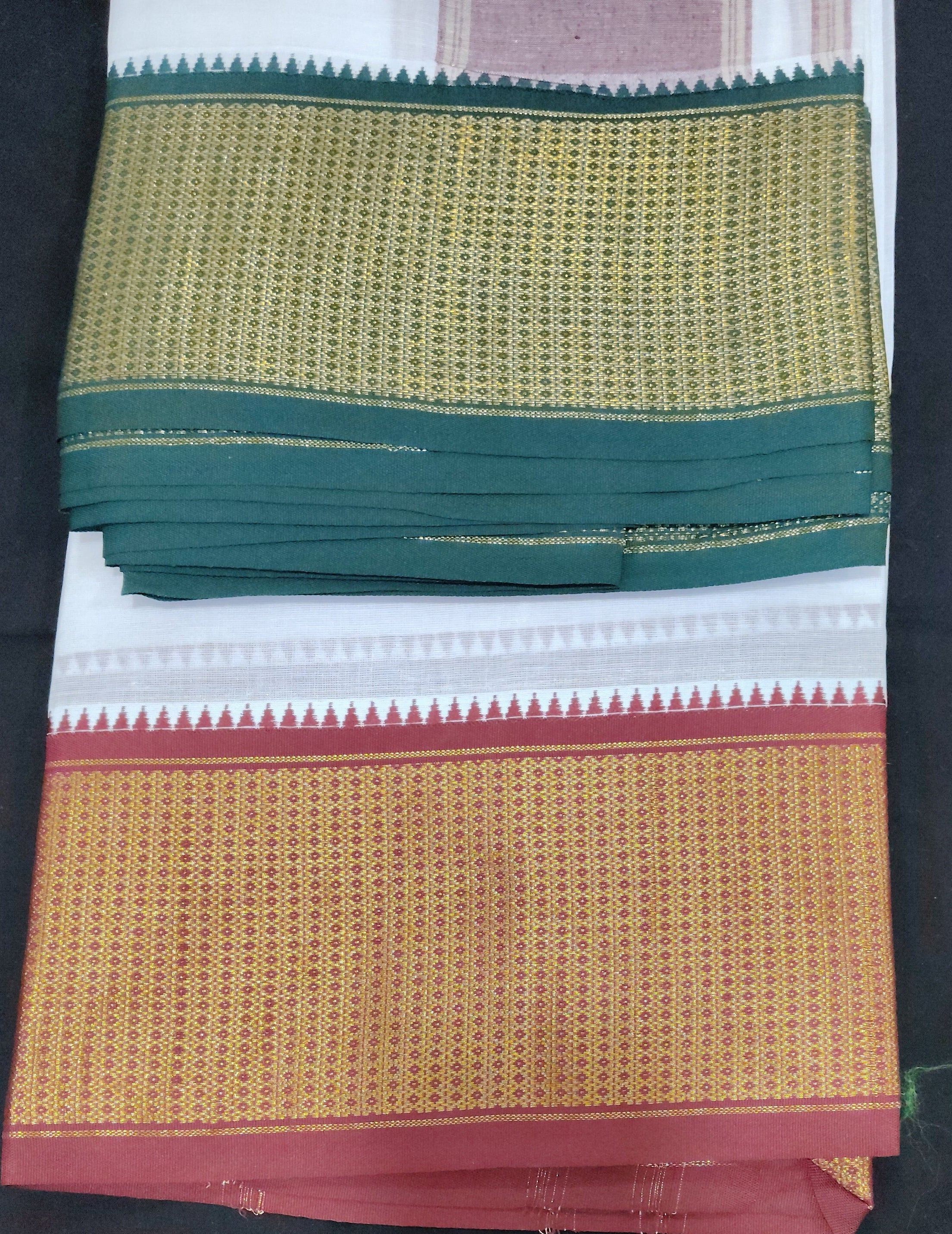 Cotton Dhothi Bleached 9*5