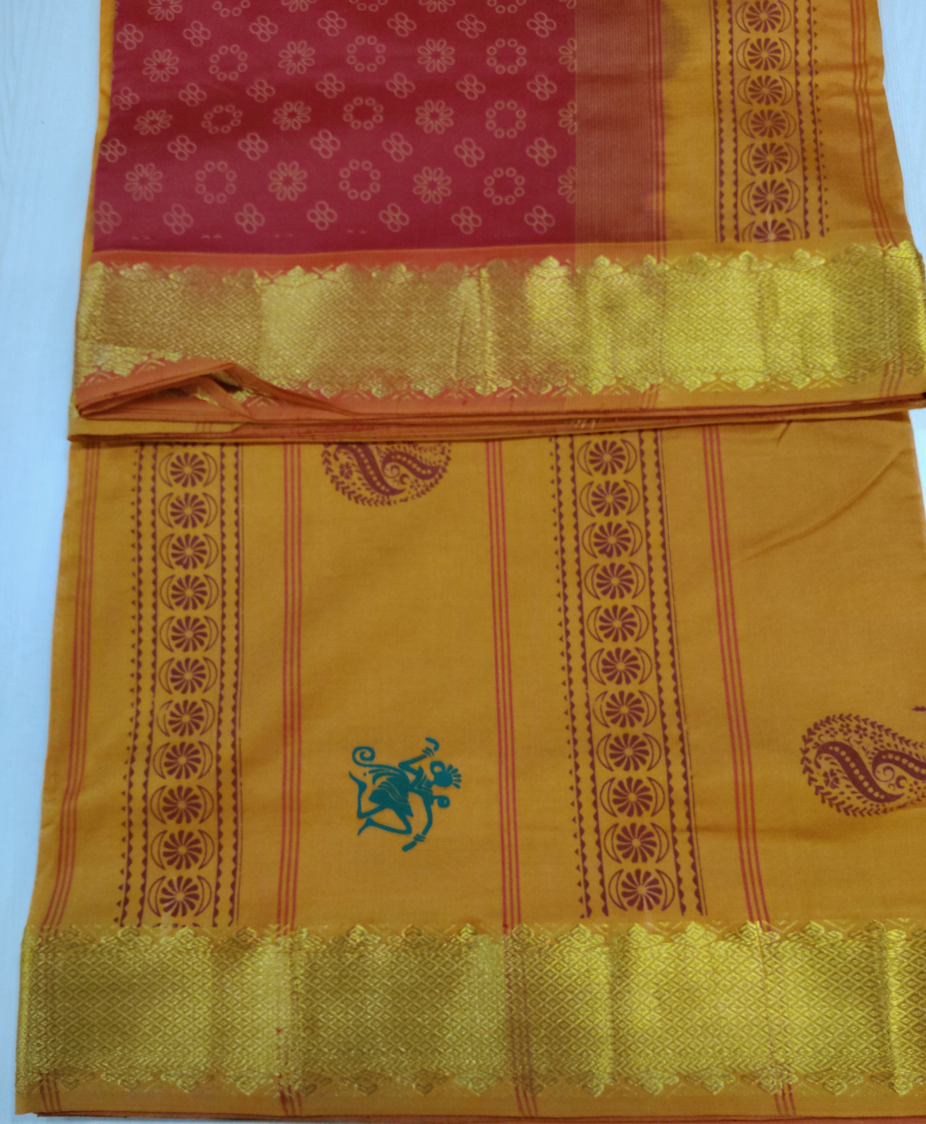 Semi Silk cotton printed Madisar