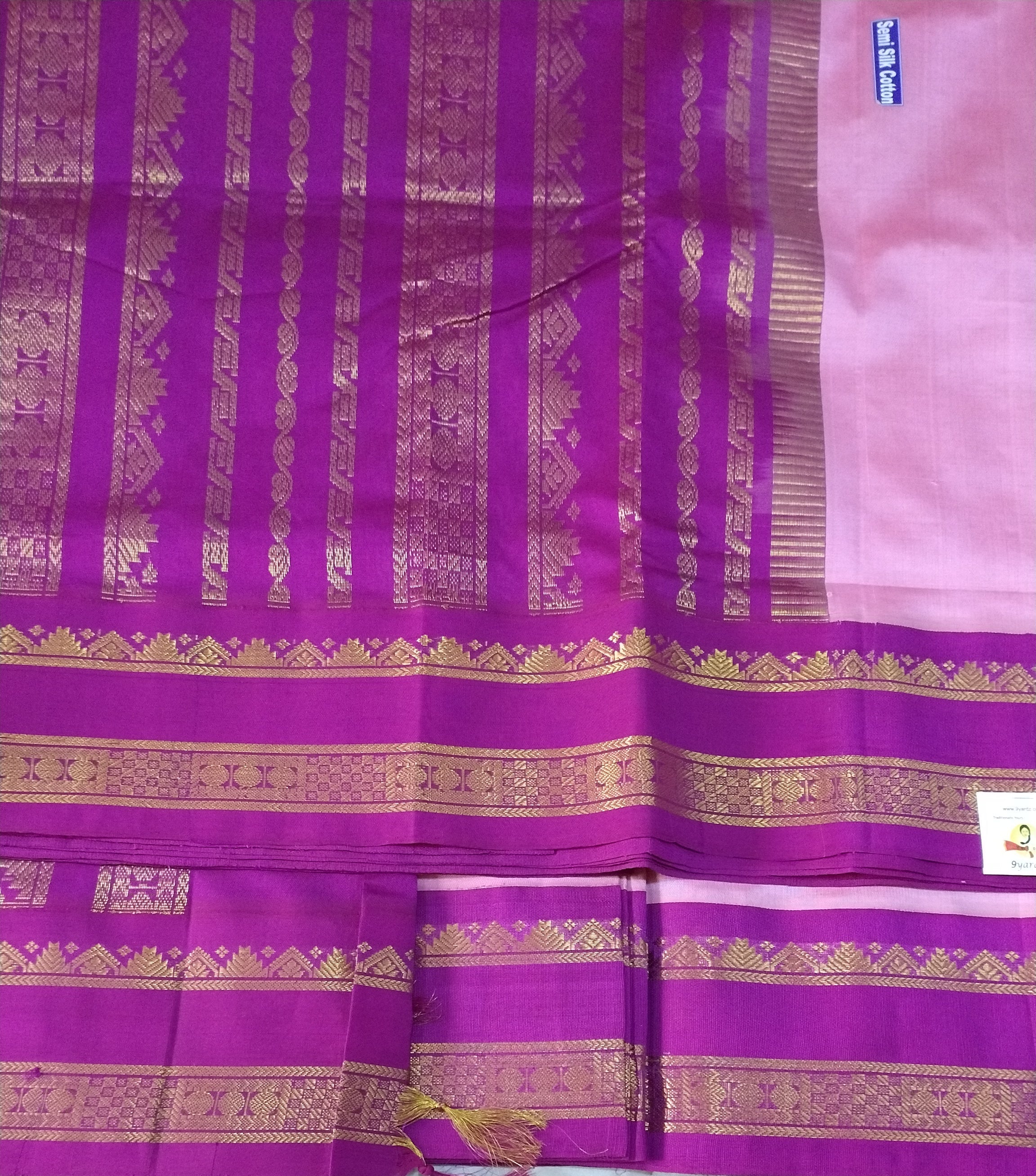 Semi Silk cotton Korvai Madisar