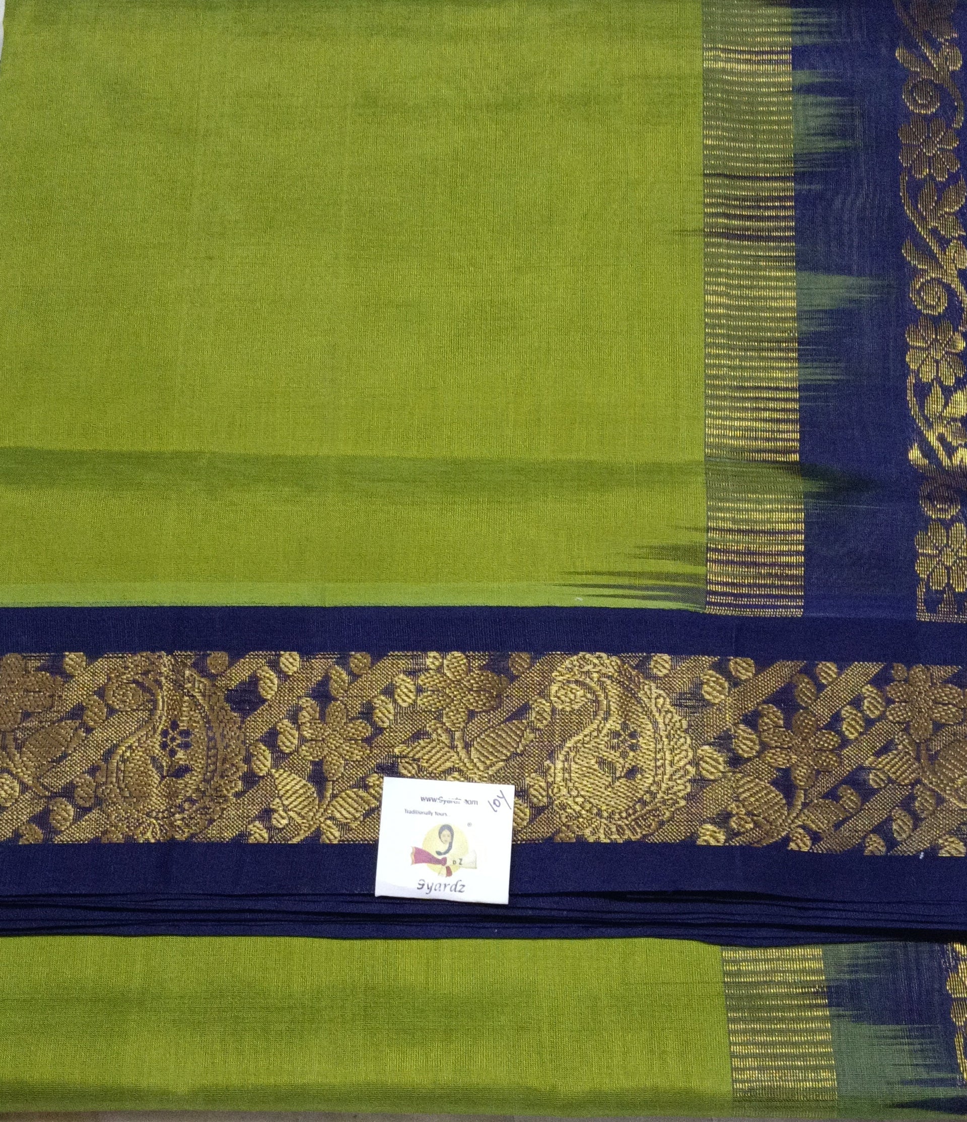 Pure silk cotton -Korvai 10yards madisar