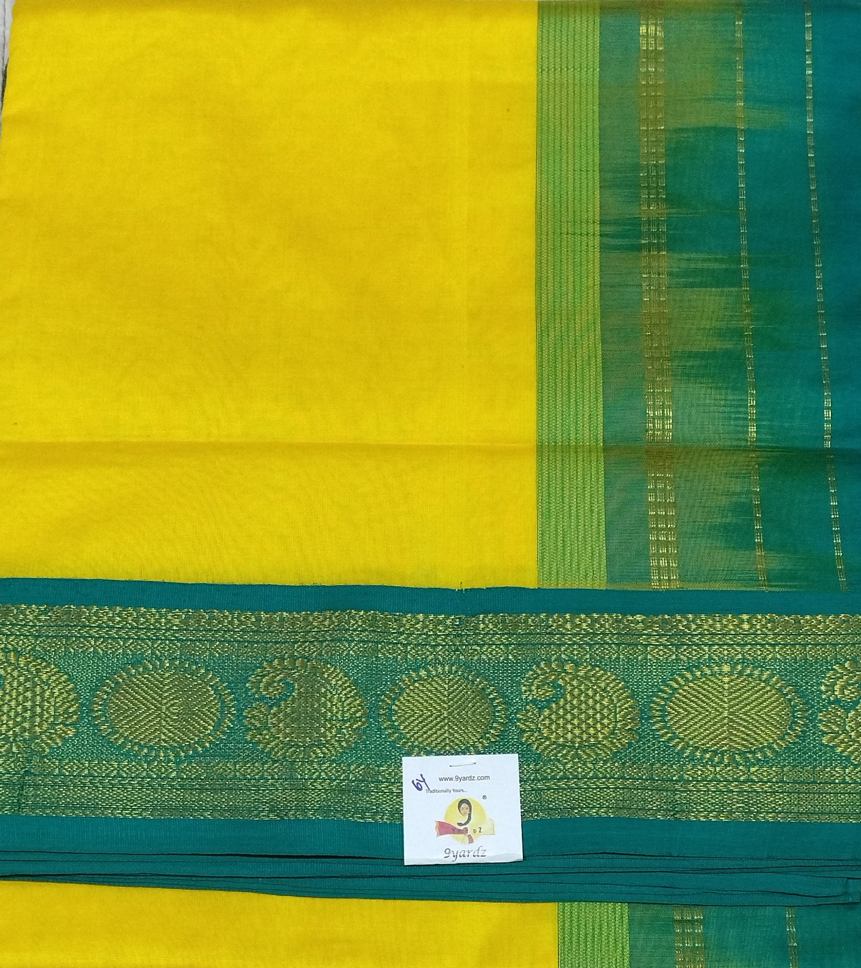 Semi silk Plain Korvai 6Yards