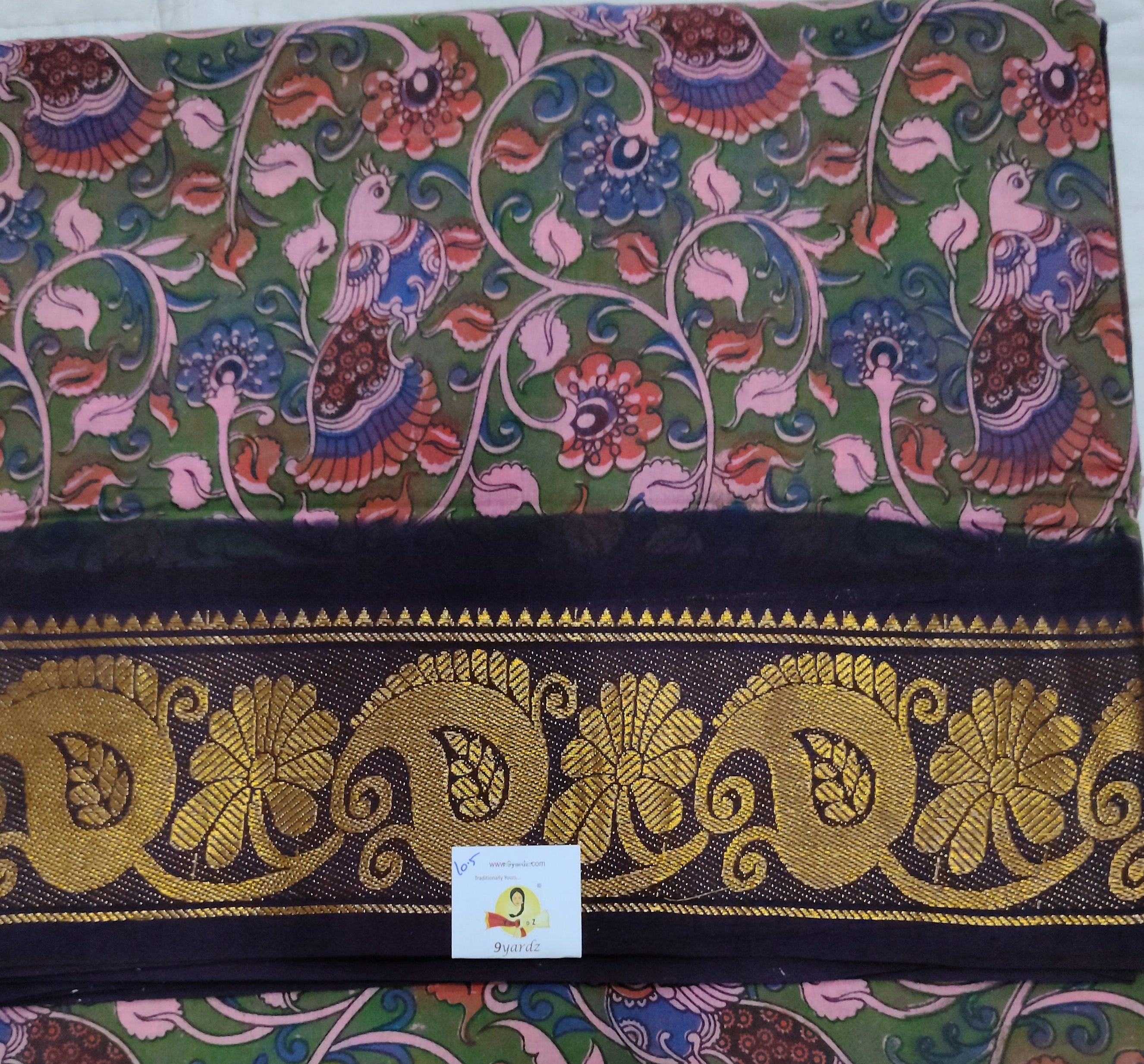 Sungudi cotton 10.5 yards madisar